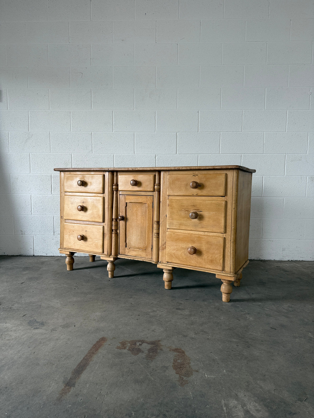 Mellow antique pine sideboard