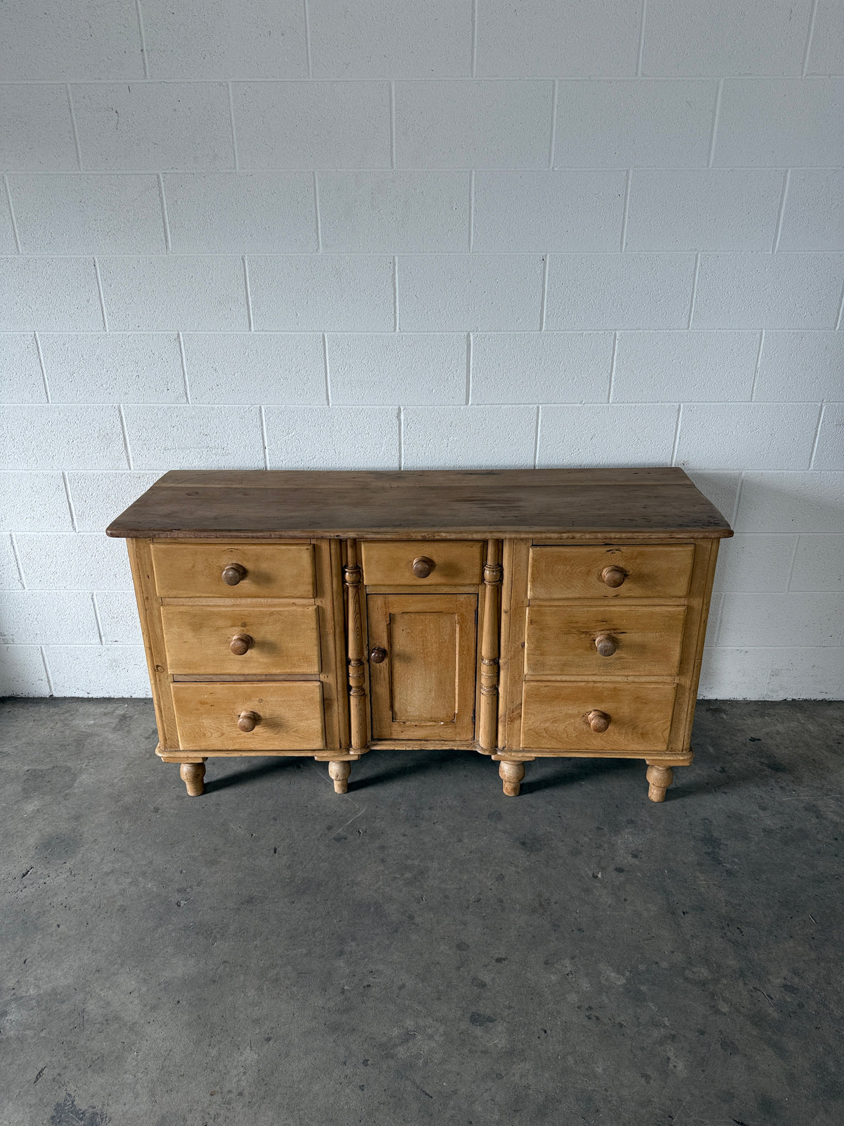 Mellow antique pine sideboard