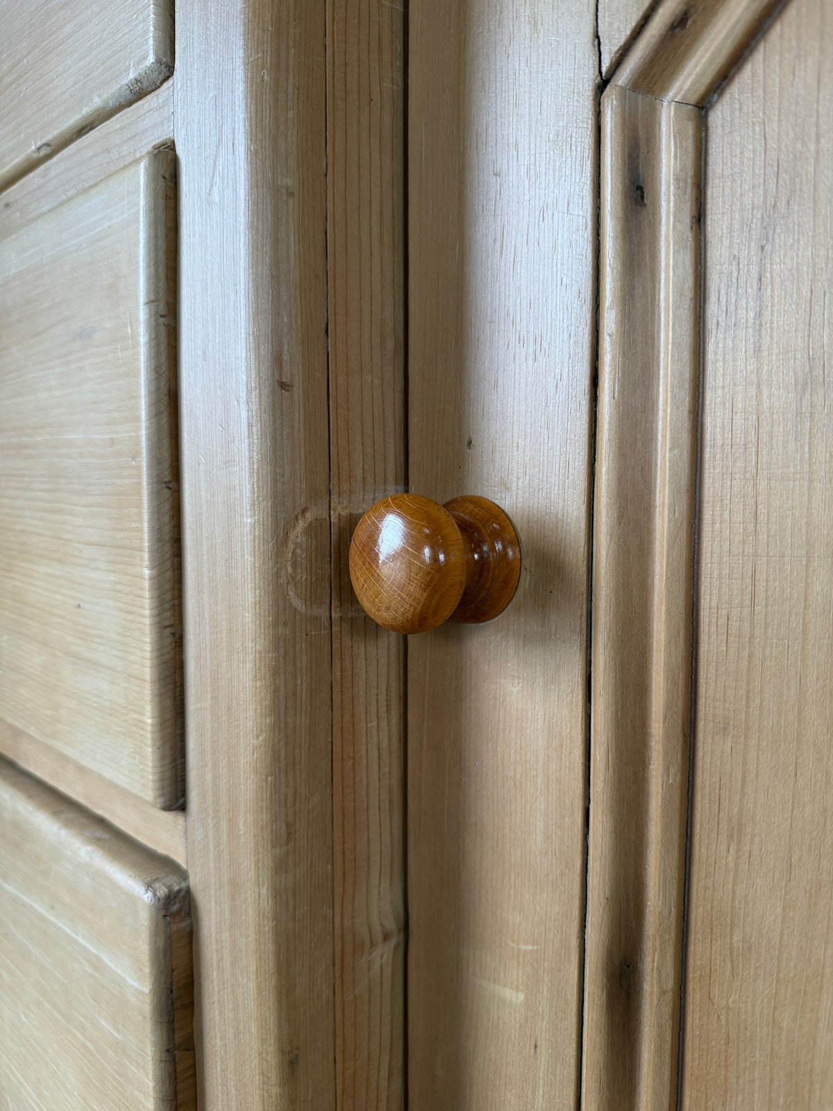 English antique pine sideboard with raised back