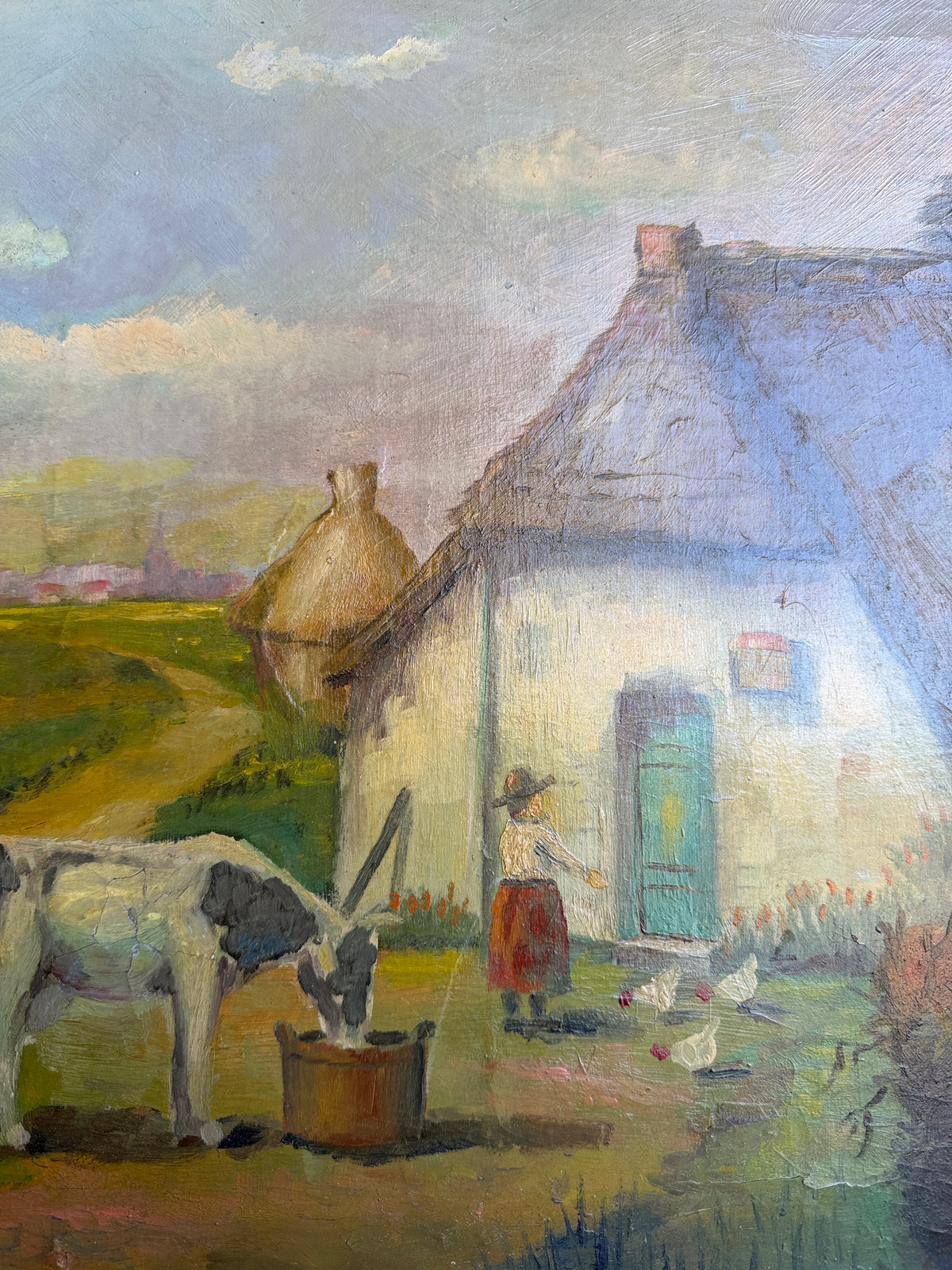 European antique oil on canvas