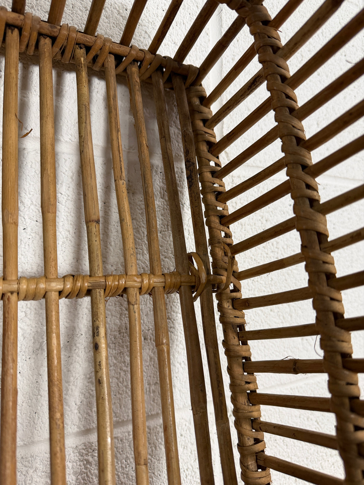 Antique French rectangular basket