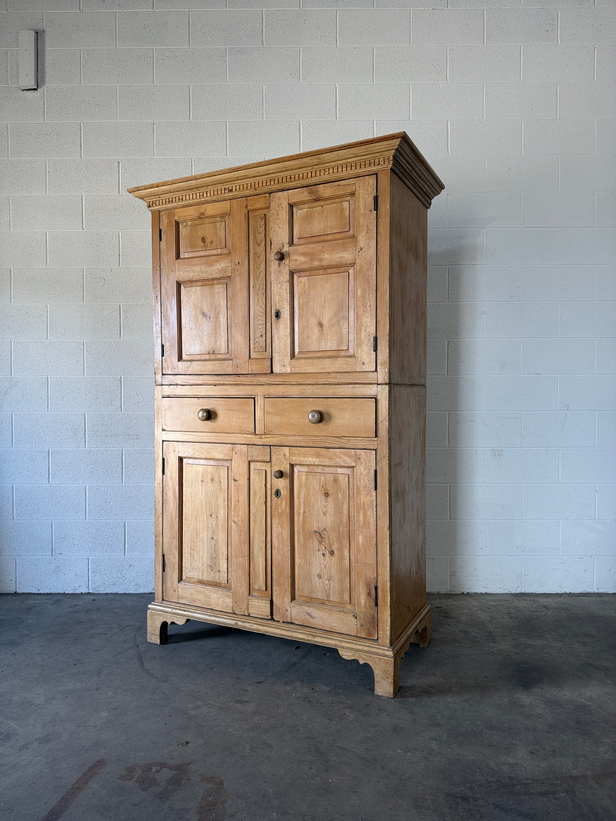 Irish antique pine press