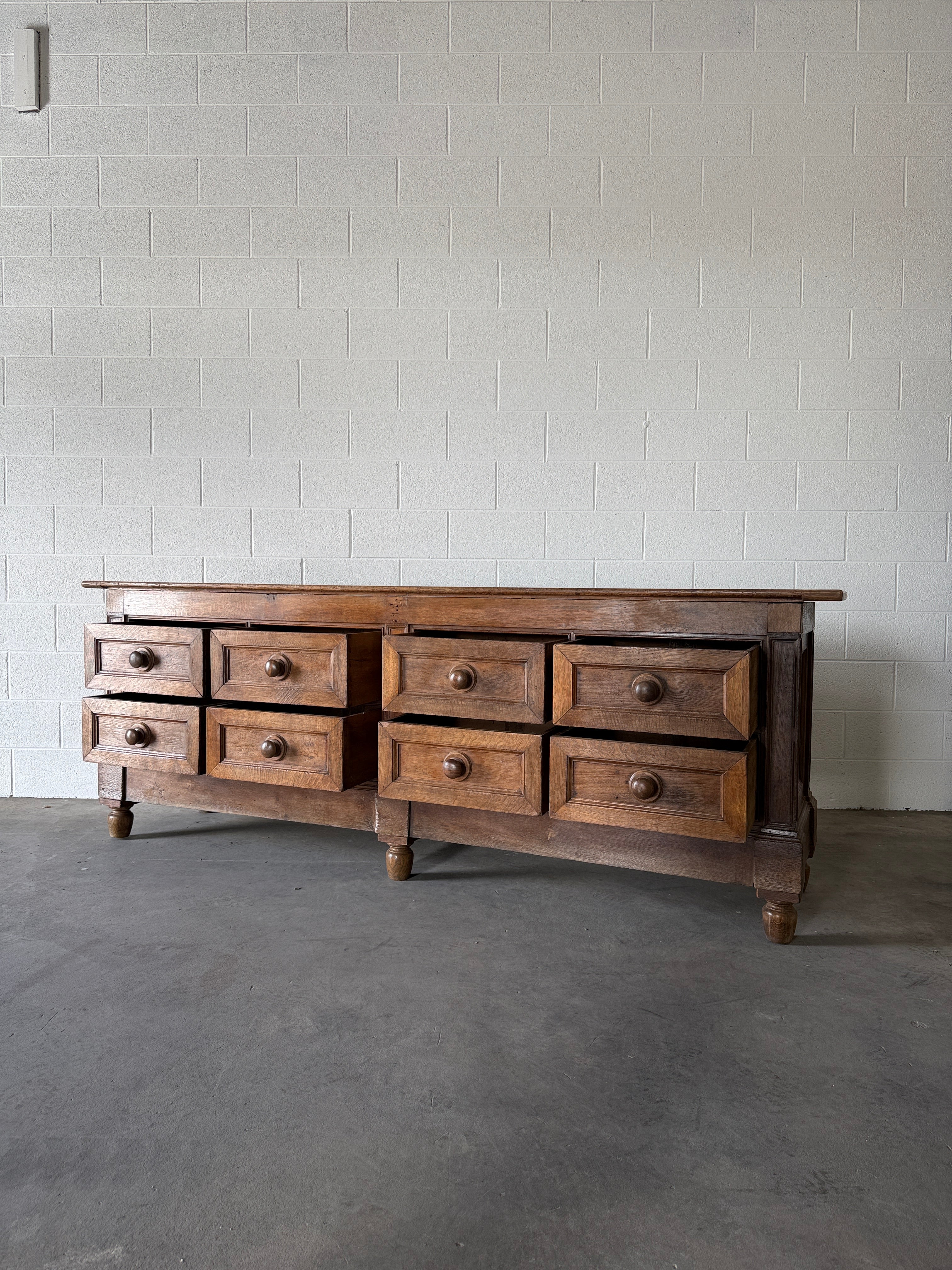 Incredible antique oak kitchen island