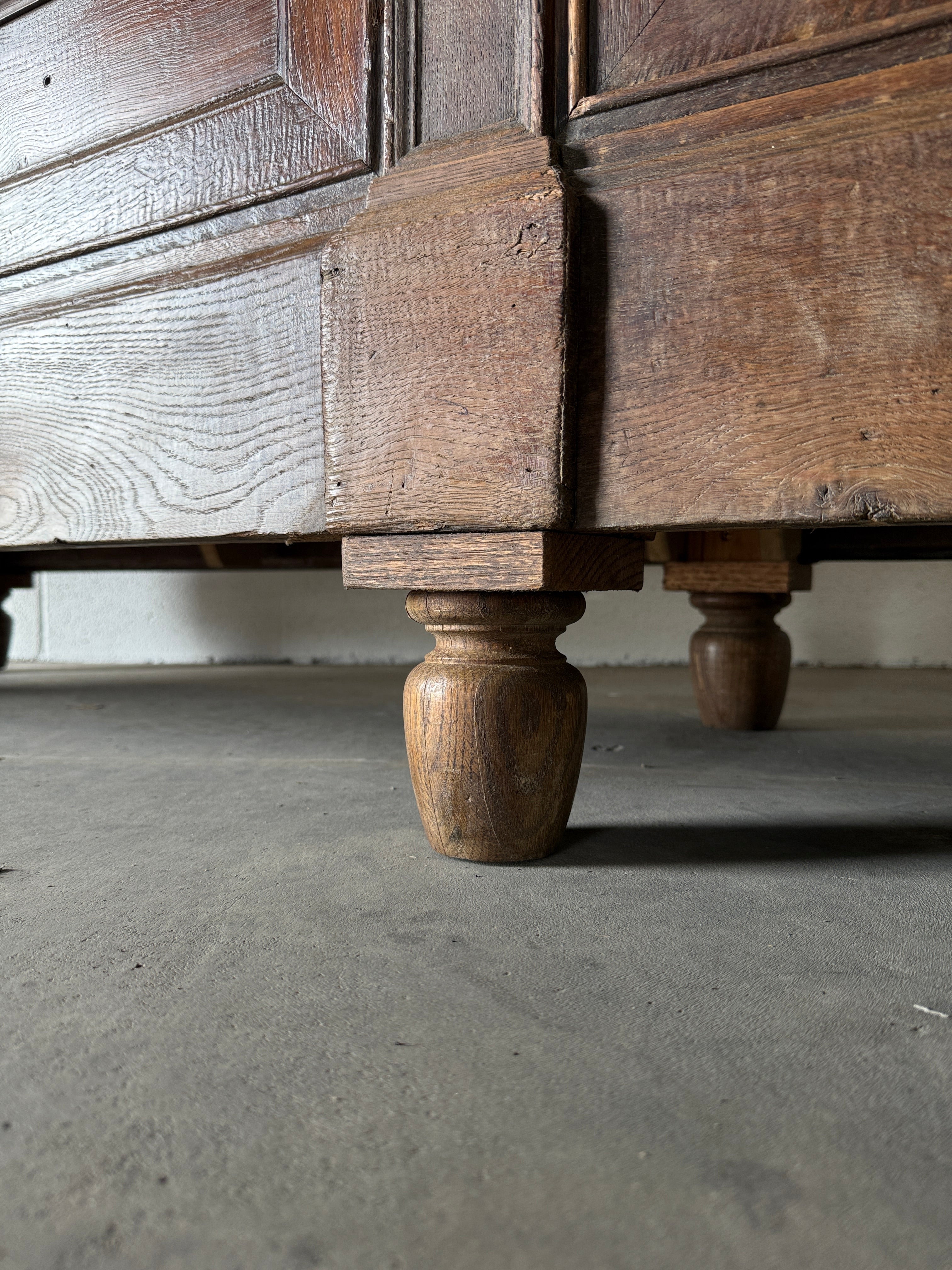 Incredible antique oak kitchen island