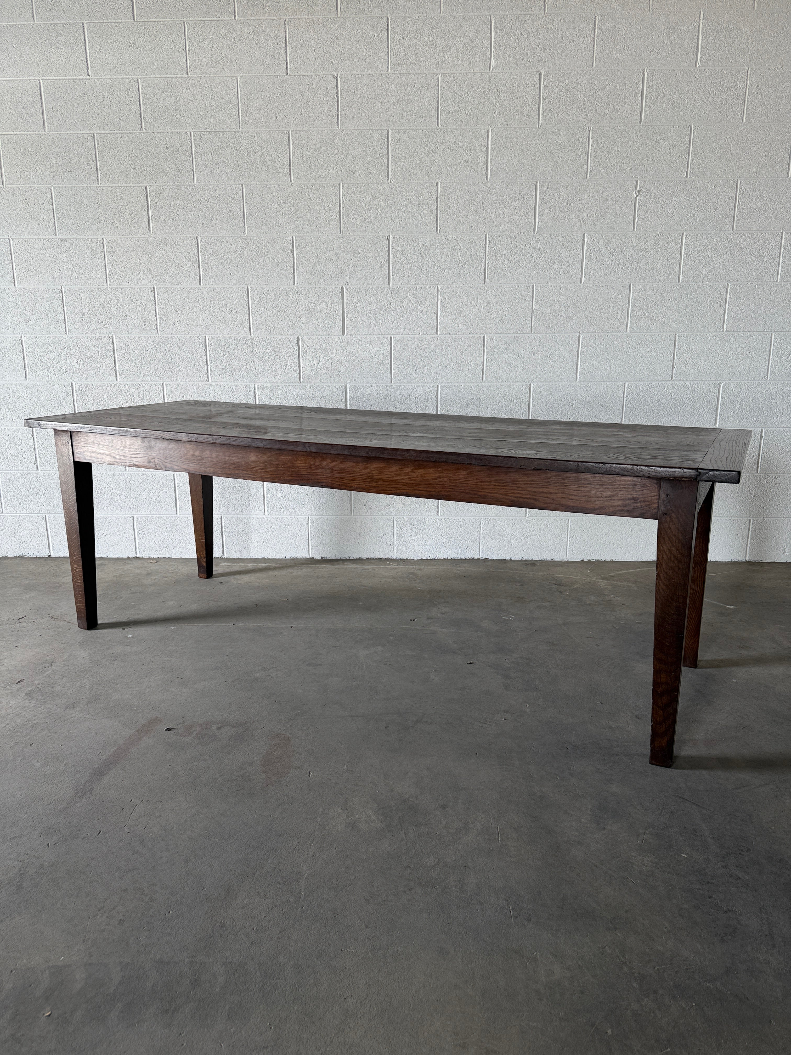 French dark oak table