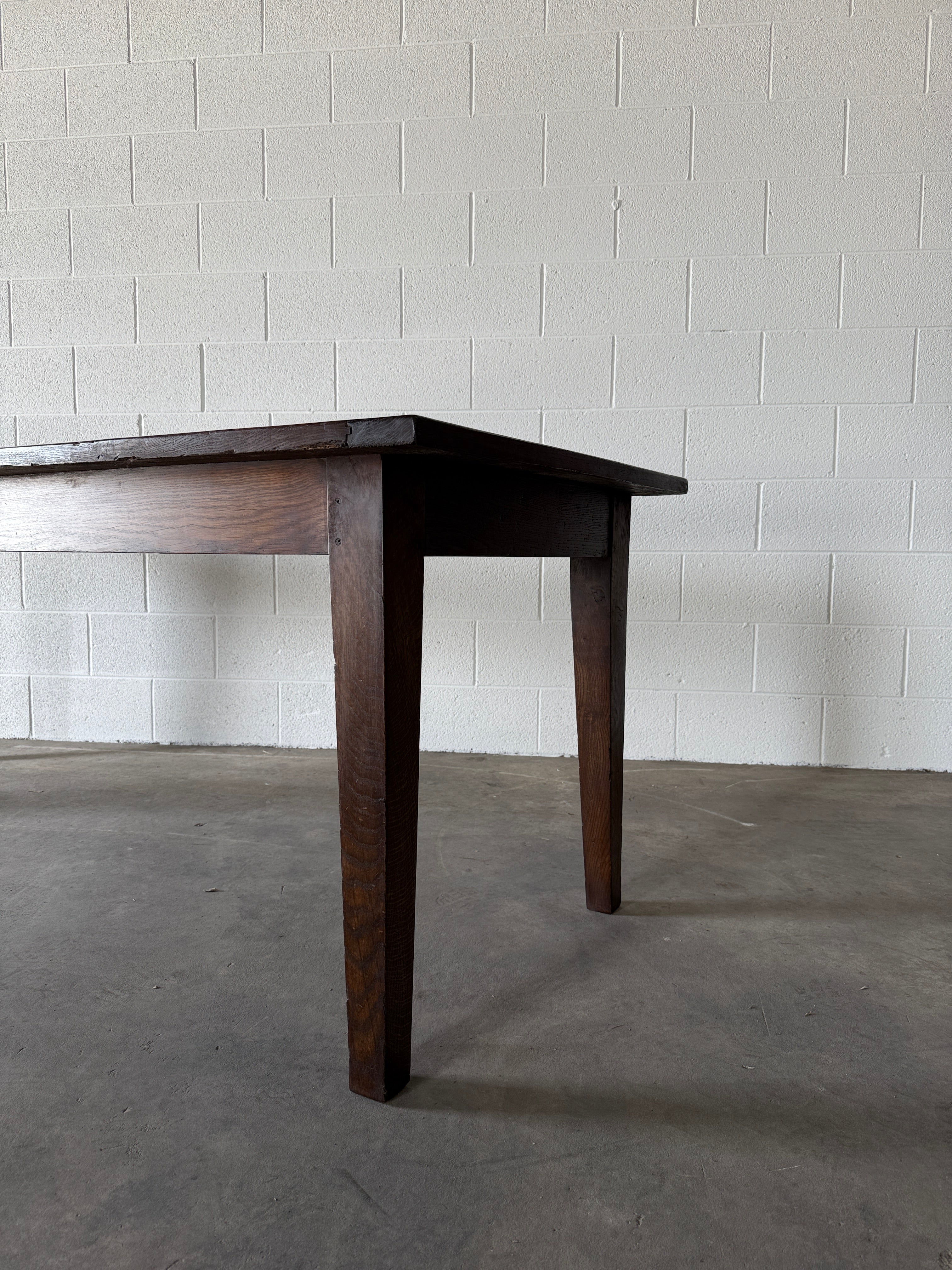 French dark oak table