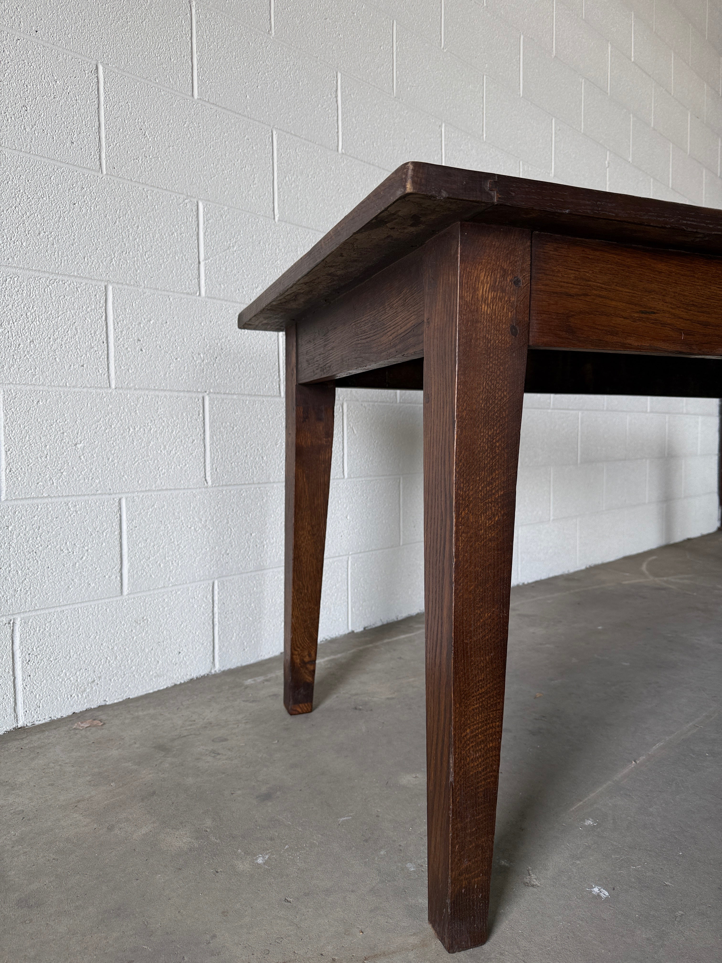 French dark oak table