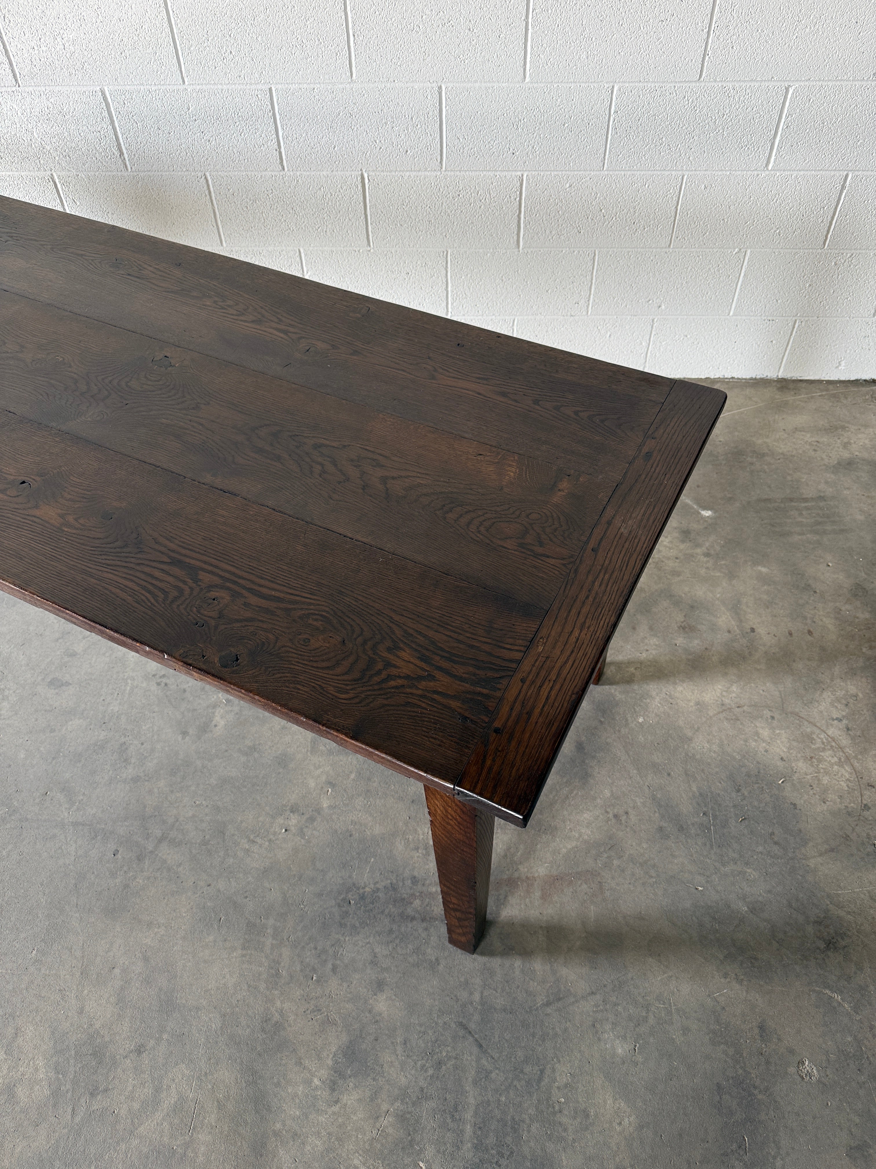 French dark oak table