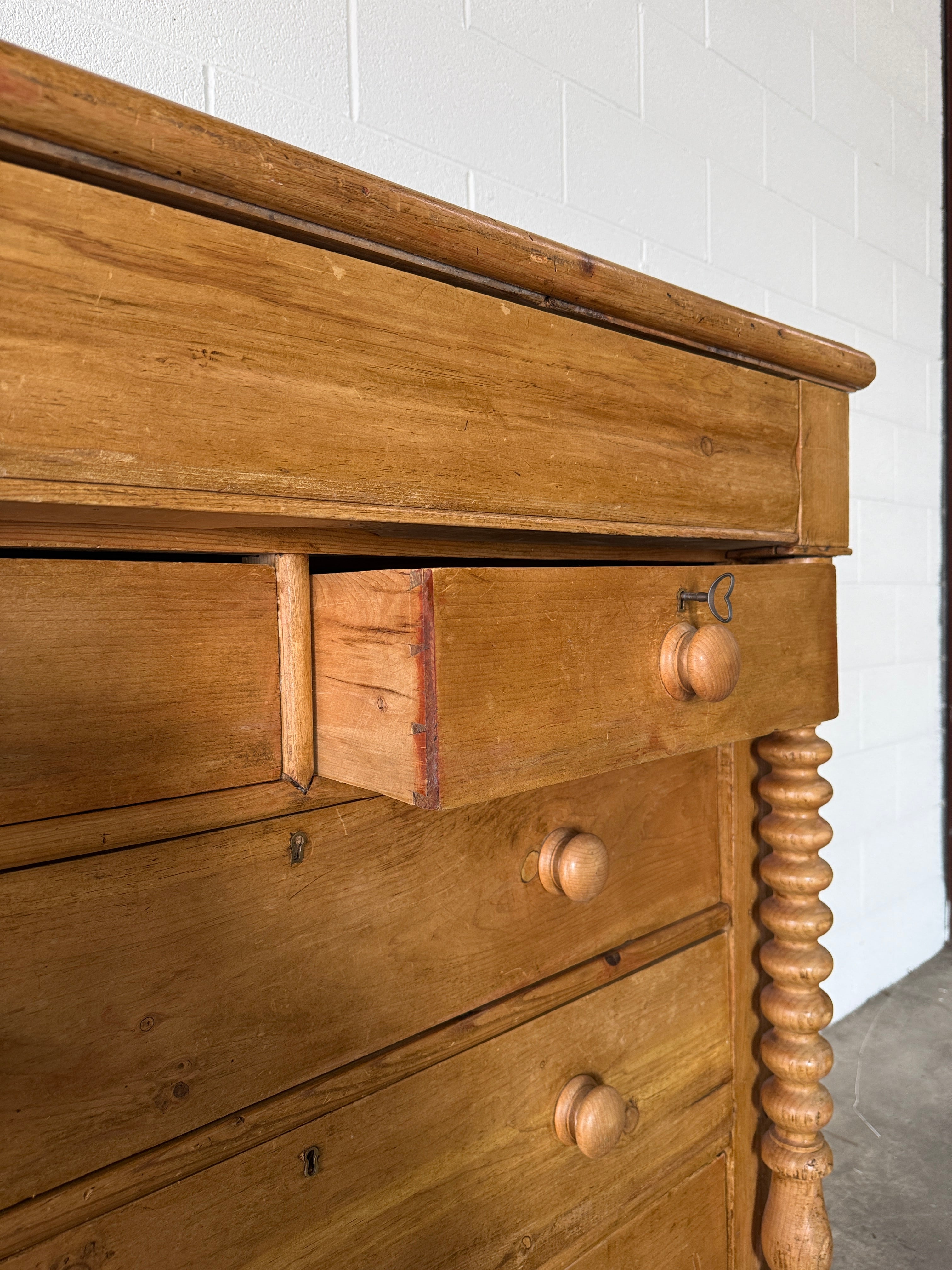 Scottish antique pine chest of drawers