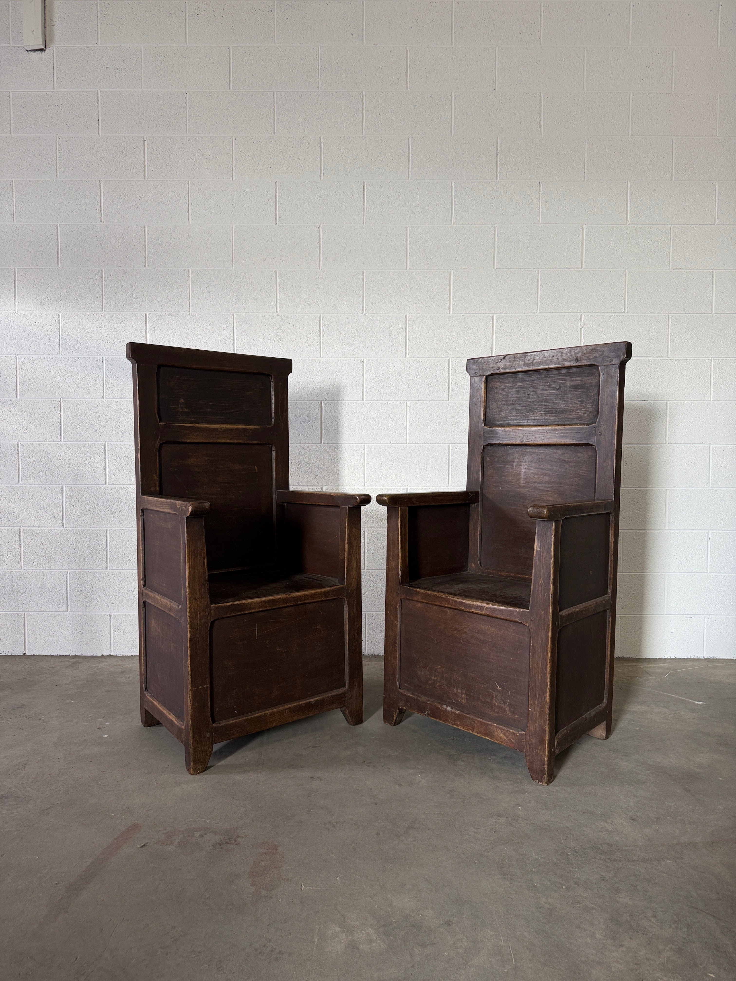 Antique-style English chairs
