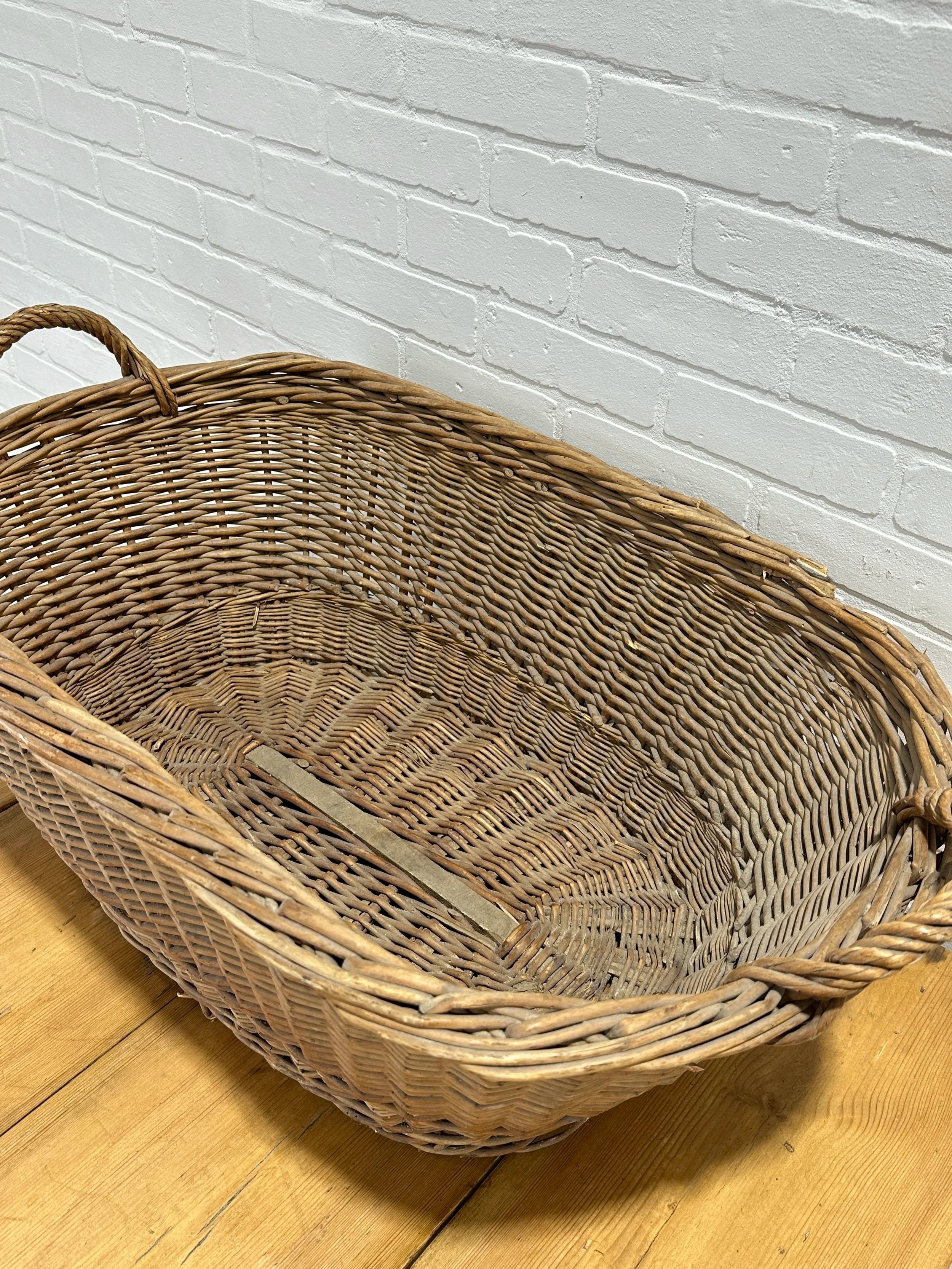 Antique French laundry basket