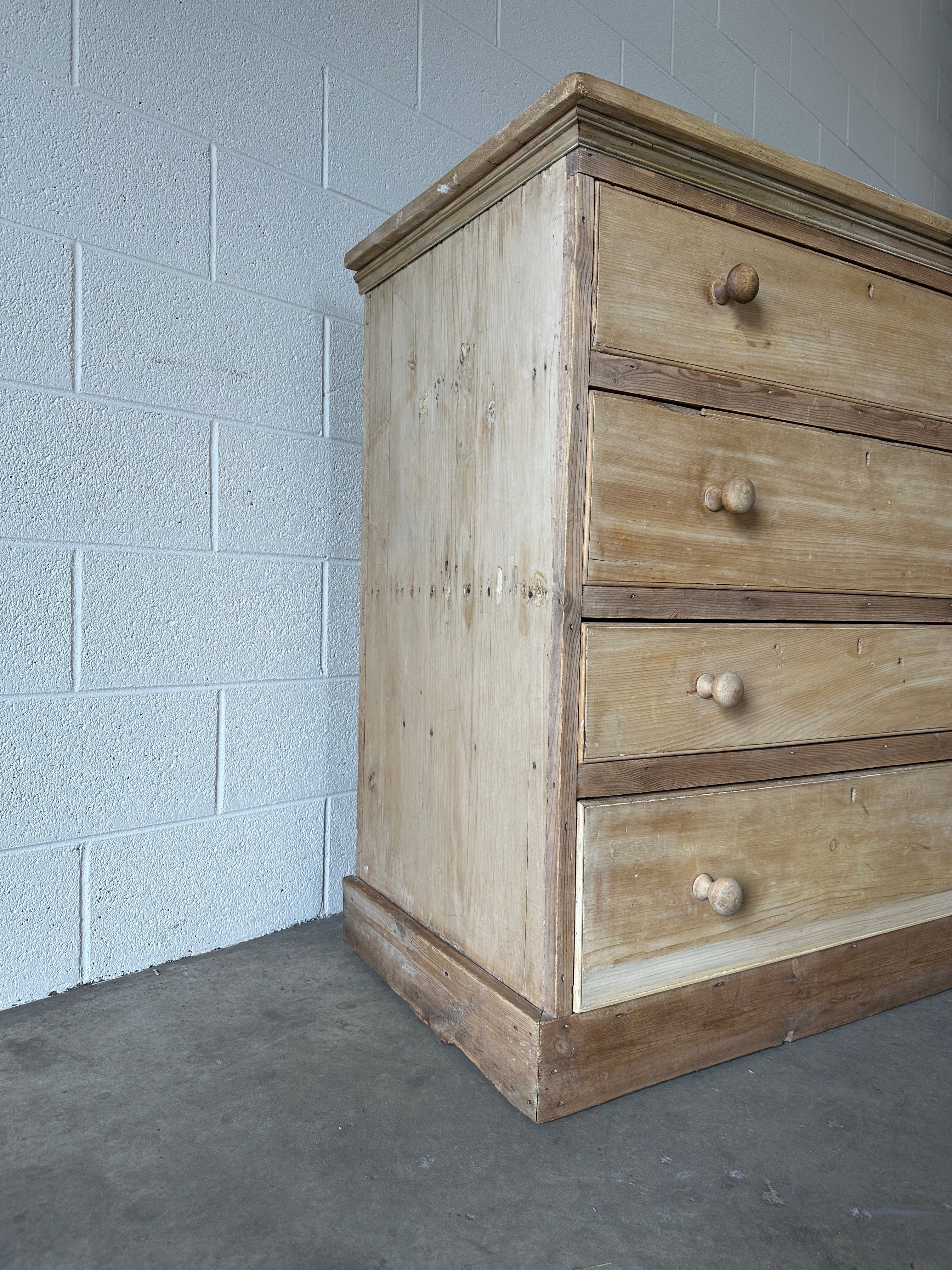 Antique European bank of 8 drawers