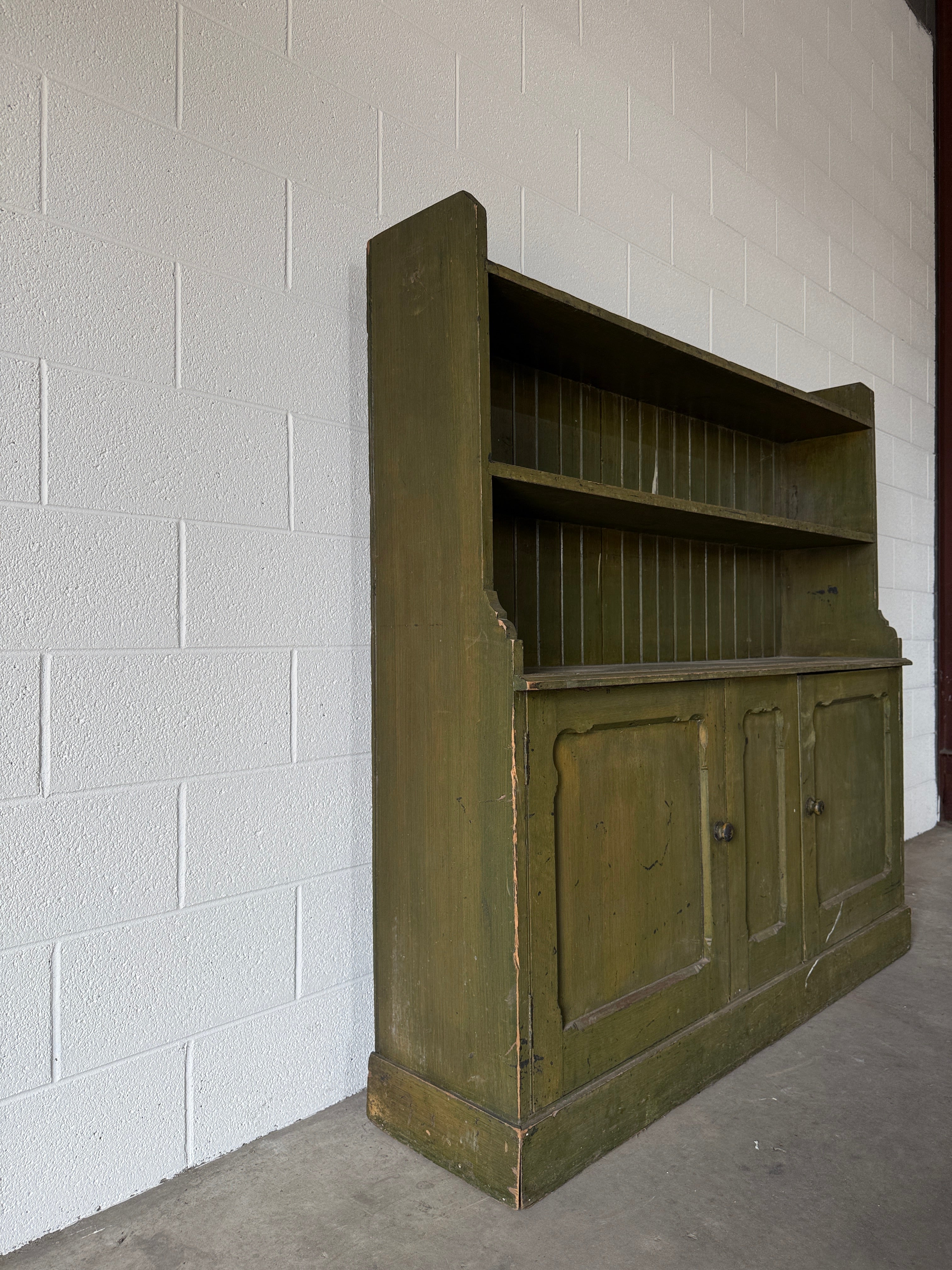 Antique pine hutch or cupboard