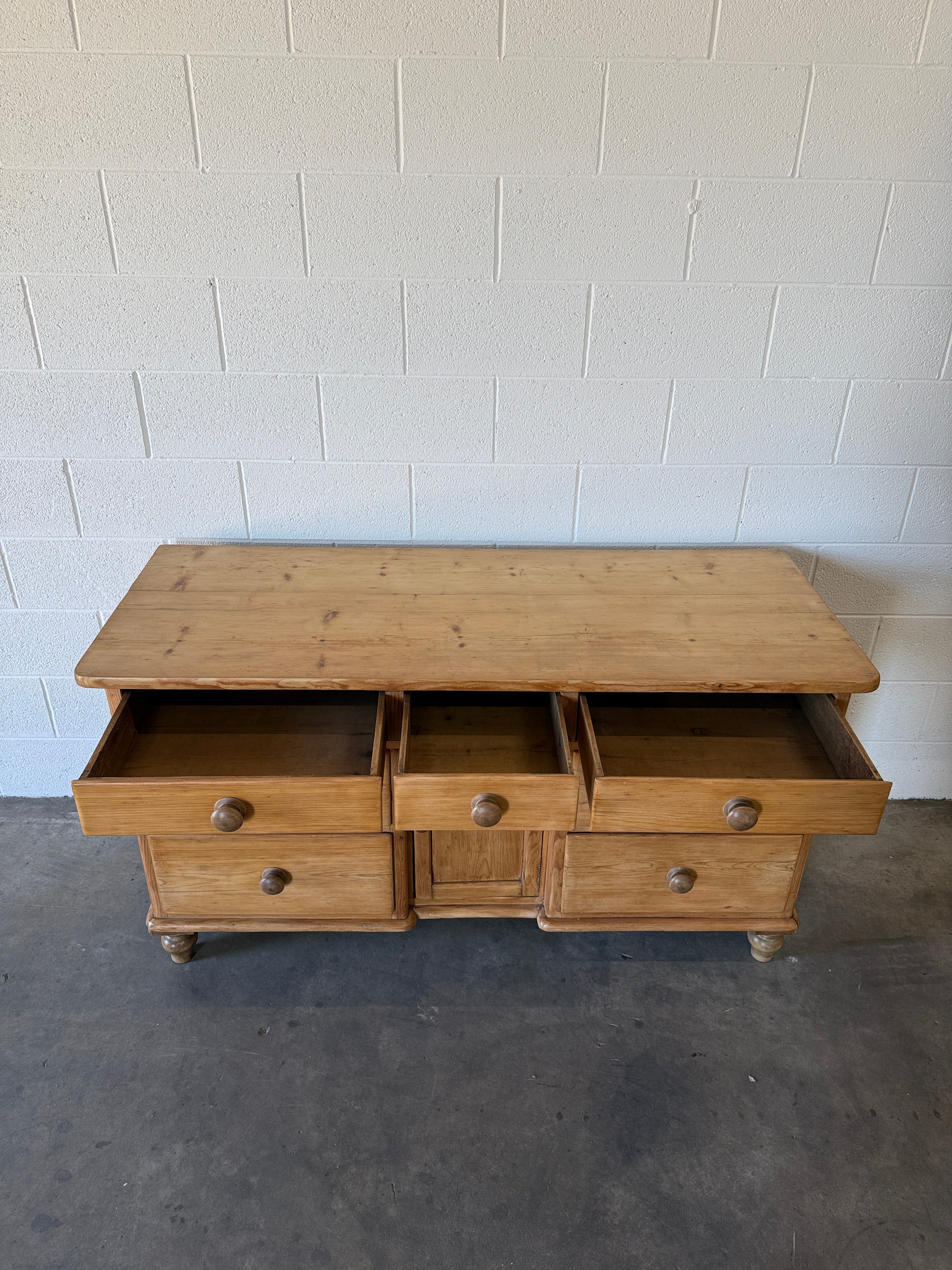 Victorian pine sideboard, imported from England