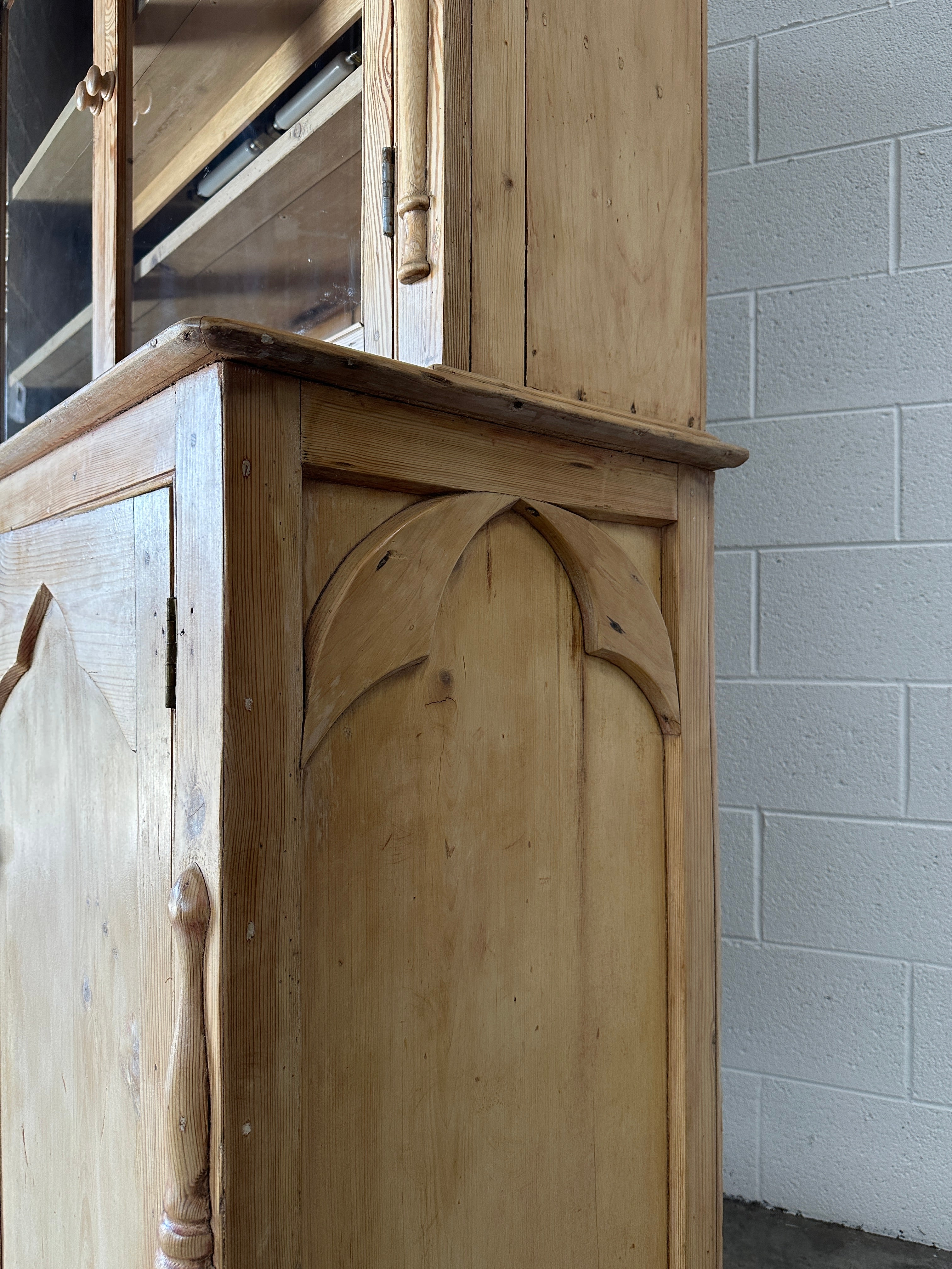 Incredible cornish hutch or cupboard with glass doors