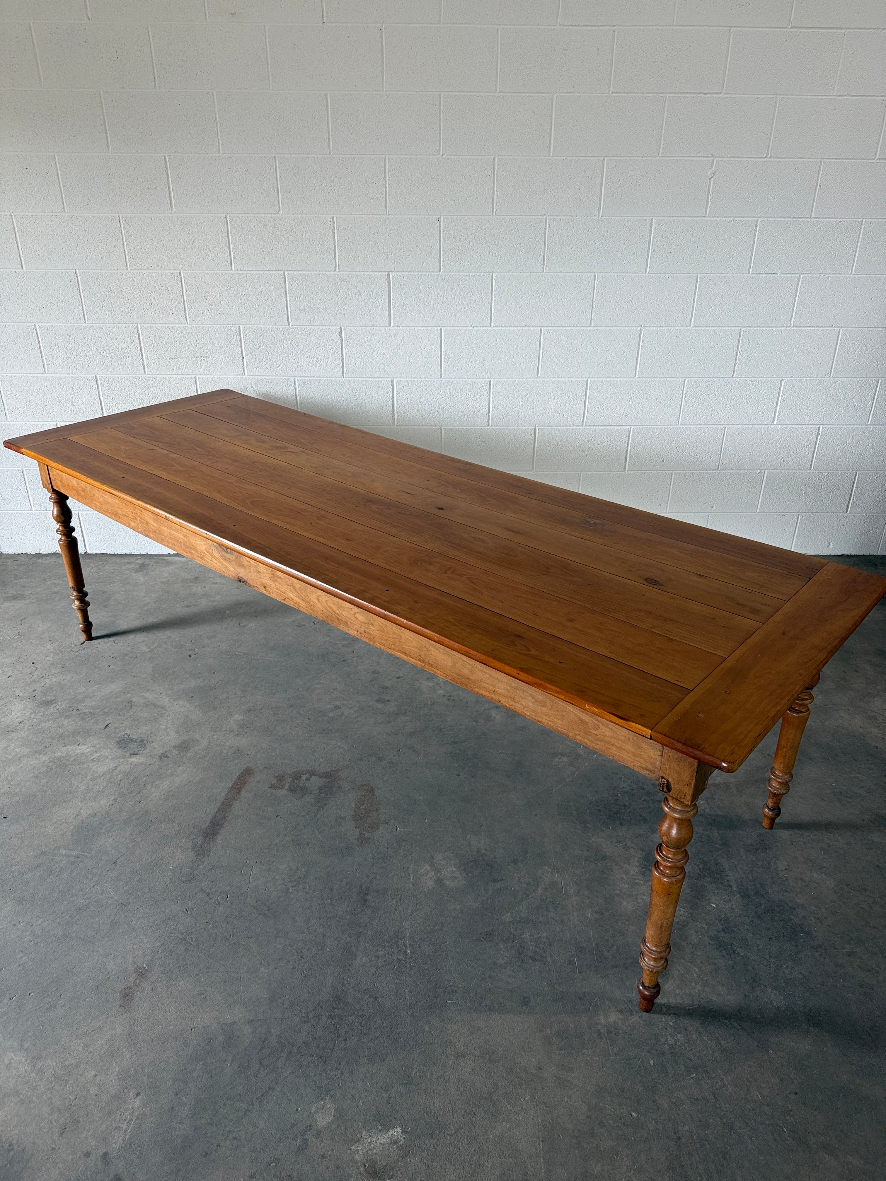 Beautiful antique French cherry dining table