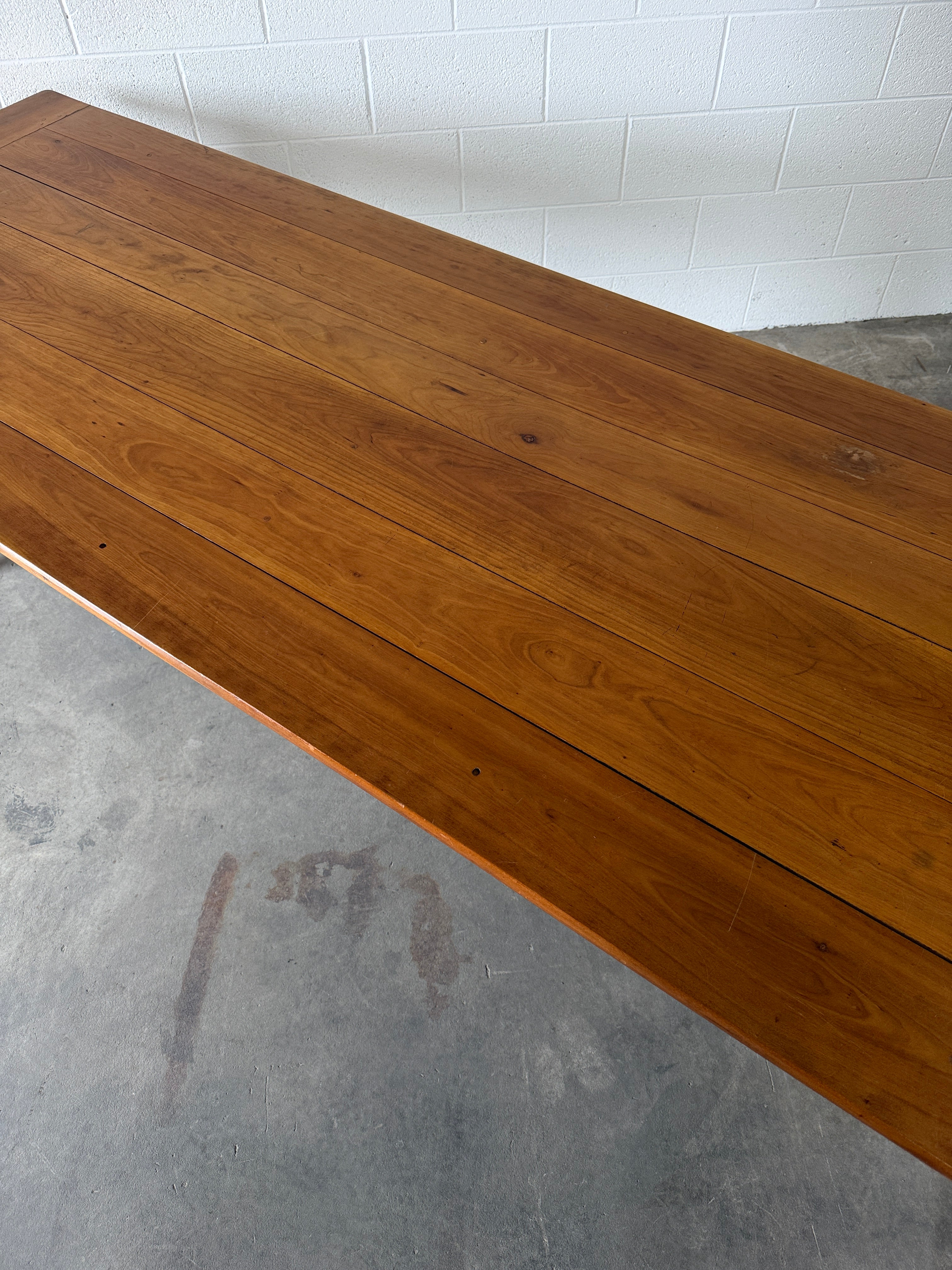 Beautiful antique French cherry dining table