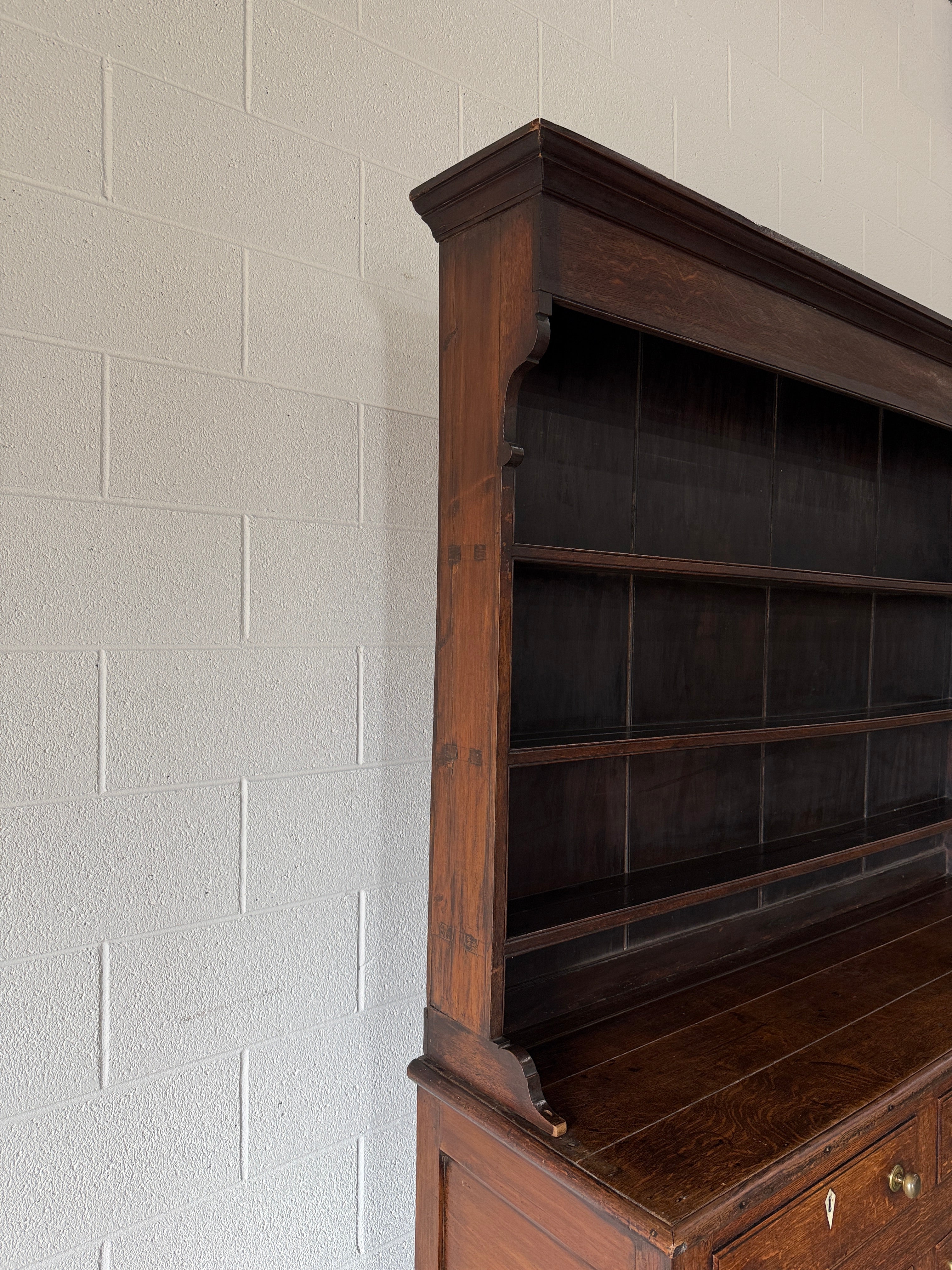 Gorgeous oak kitchen dresser or hutch- imported from England
