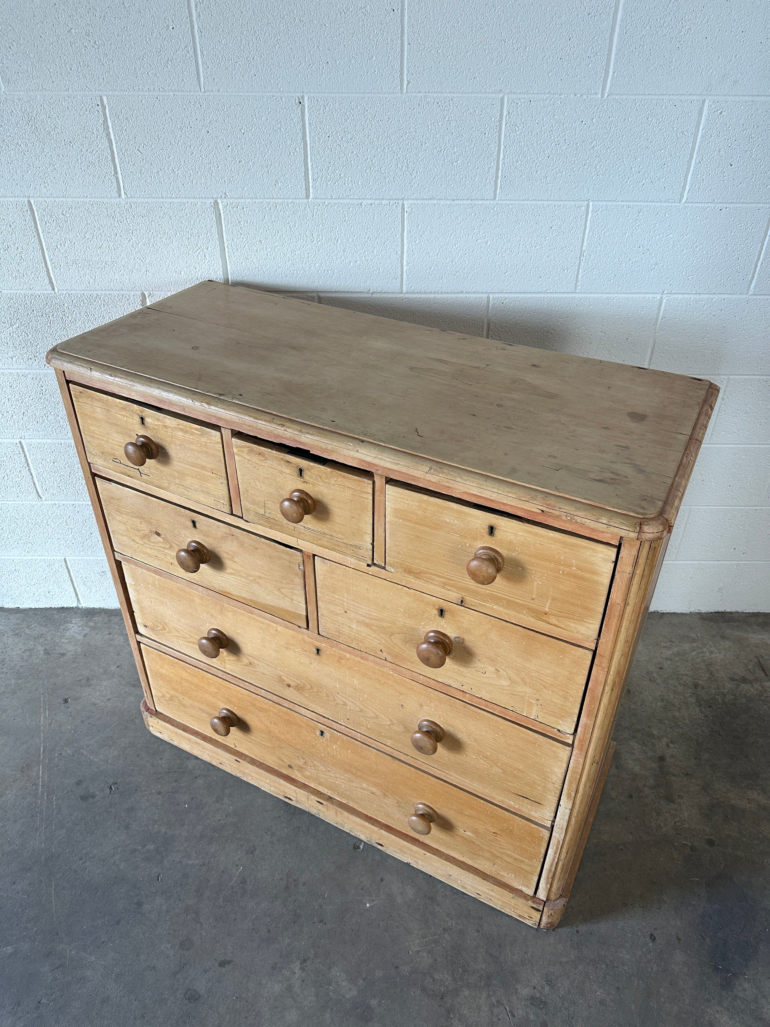 Victorian Pine Drawers with hidden compartment