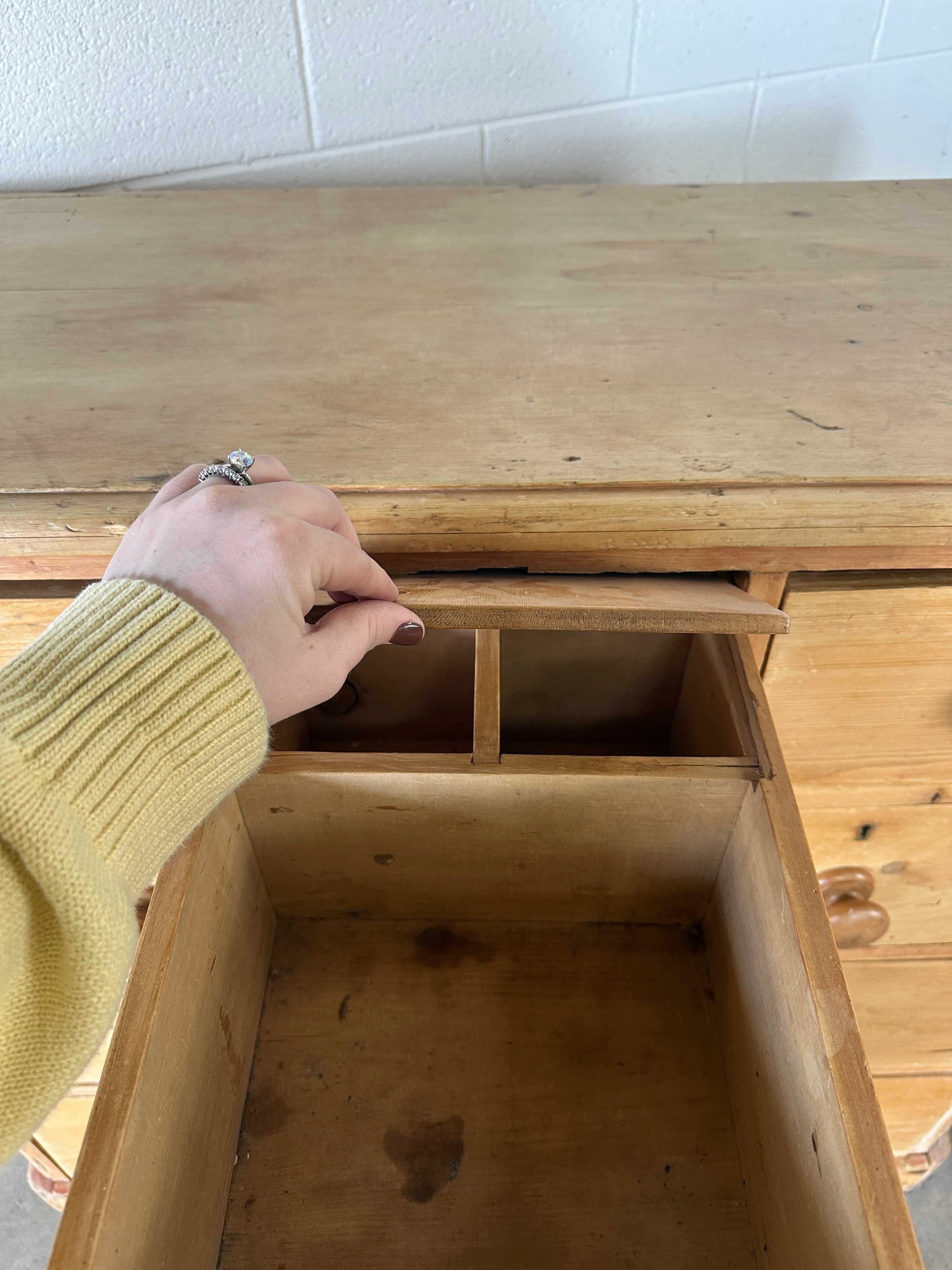 Victorian Pine Drawers with hidden compartment