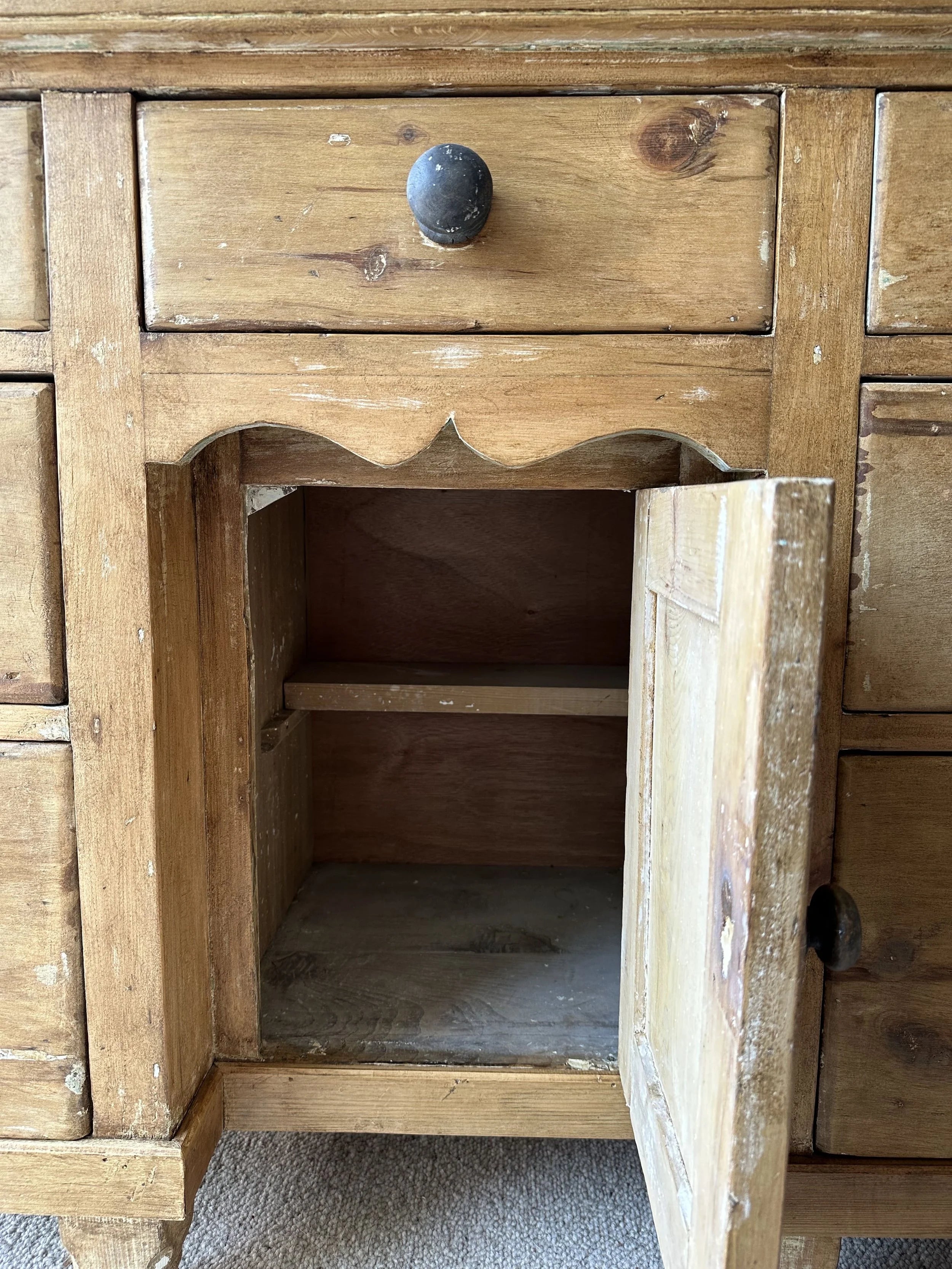 Victorian pine sideboard