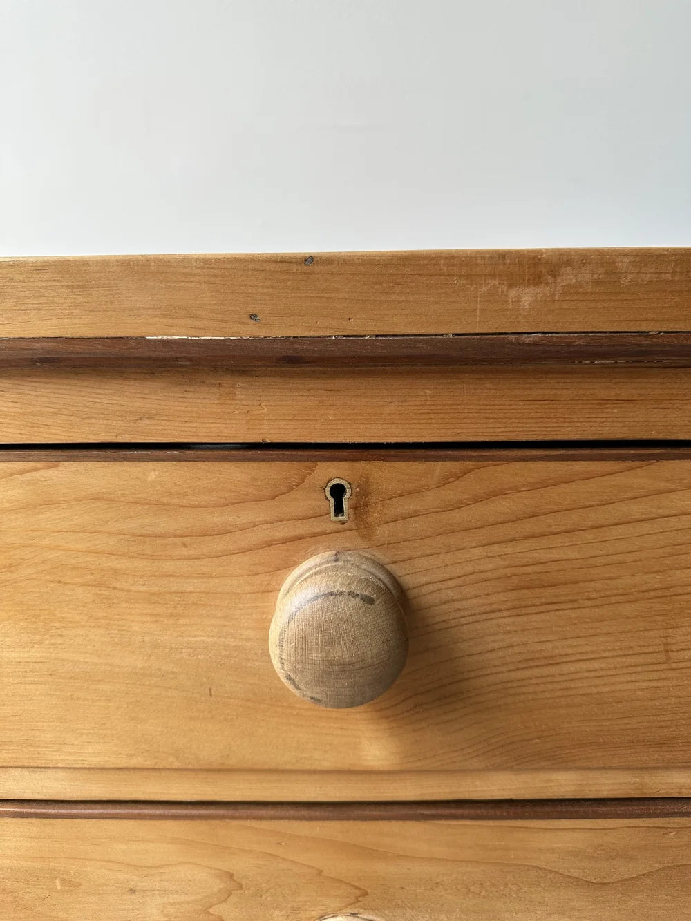 Two-toned set of victorian pine drawers