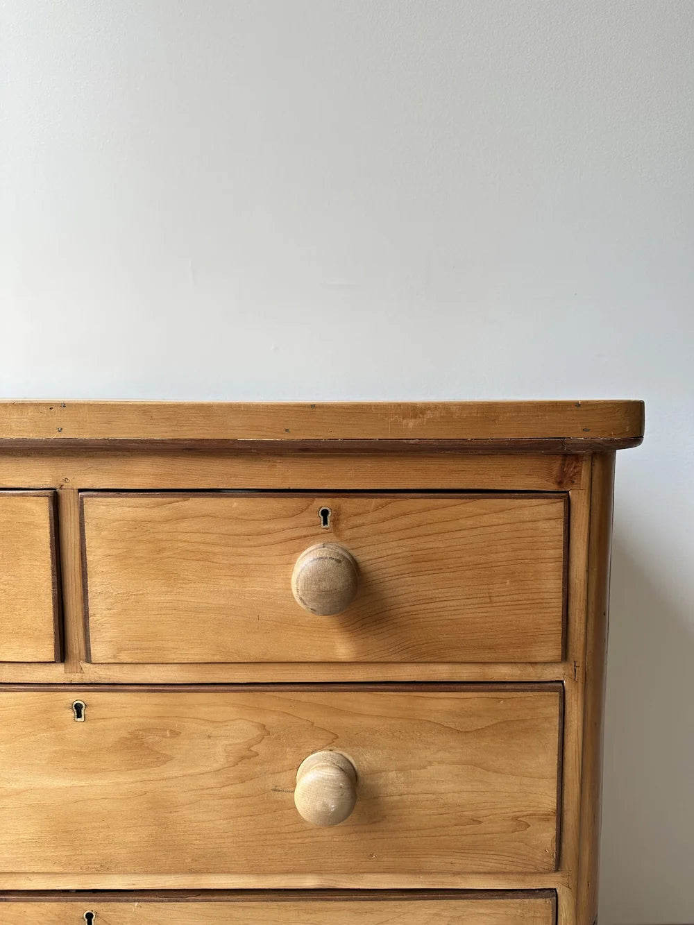 Two-toned set of victorian pine drawers