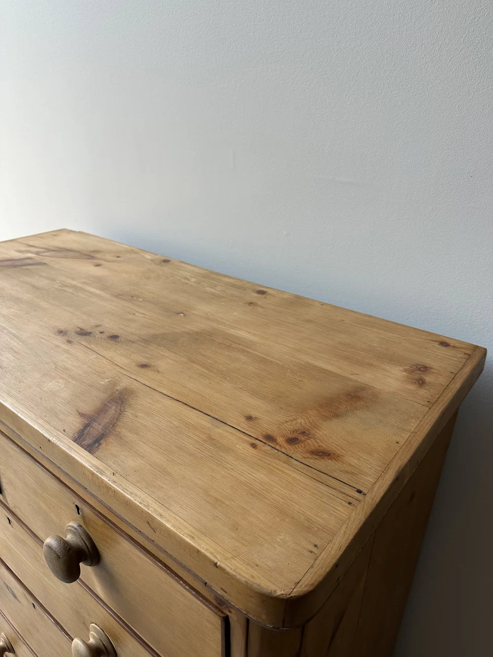 Two-toned set of victorian pine drawers