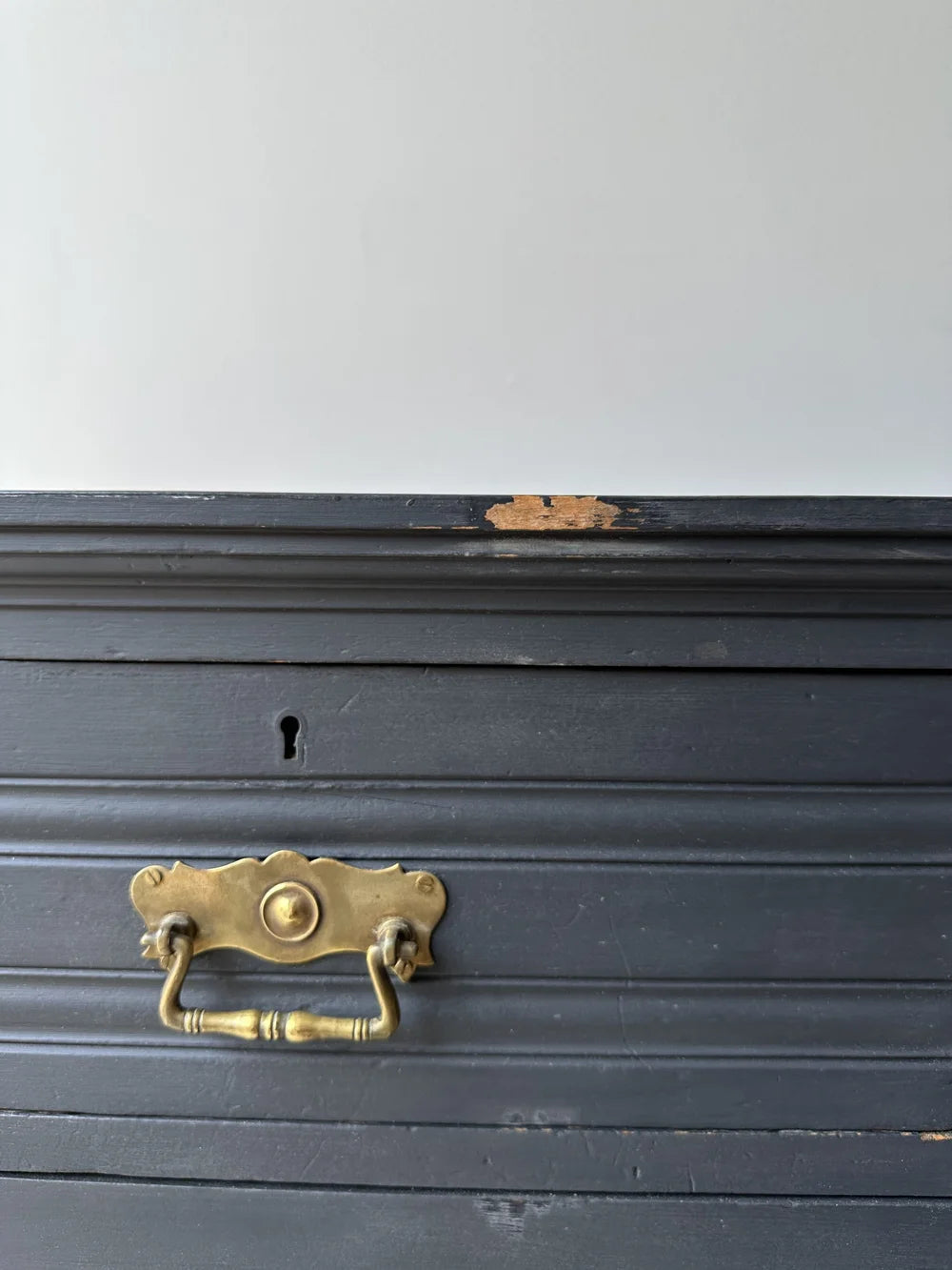 Antique English set of painted drawers