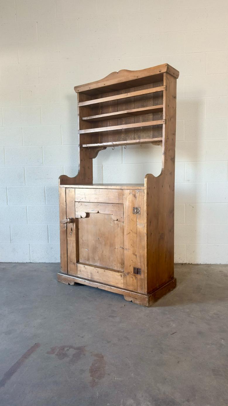 Petite Antique Pine Hutch