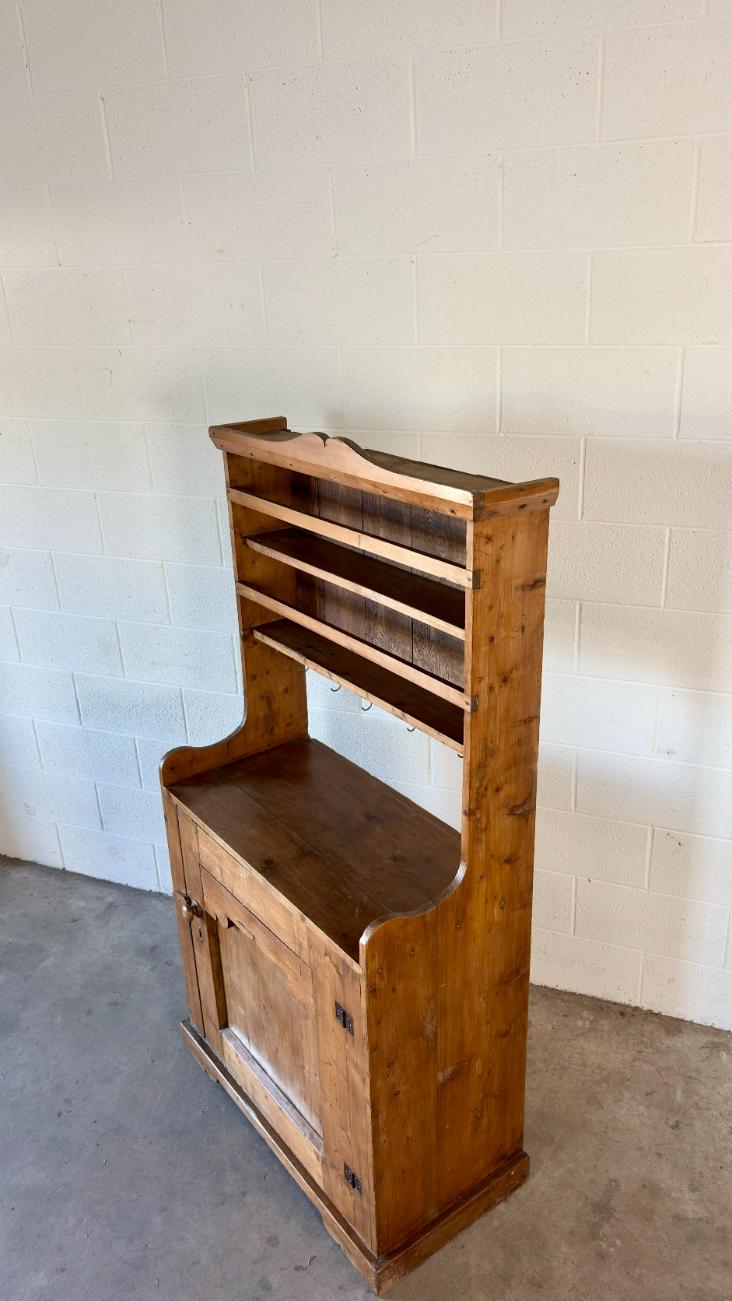 Petite Antique Pine Hutch