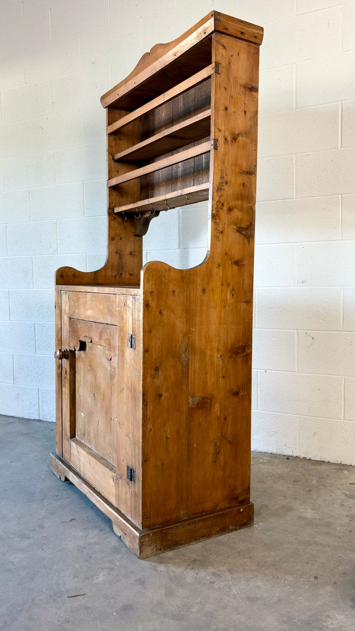 Petite Antique Pine Hutch