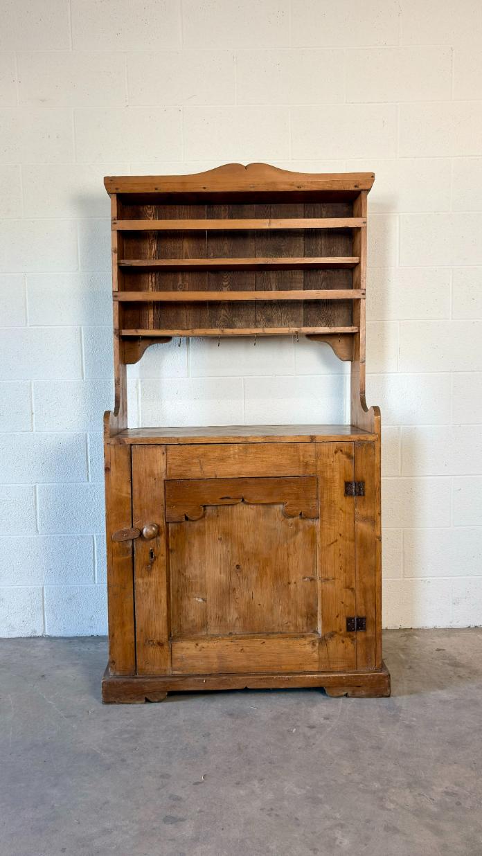 Petite Antique Pine Hutch