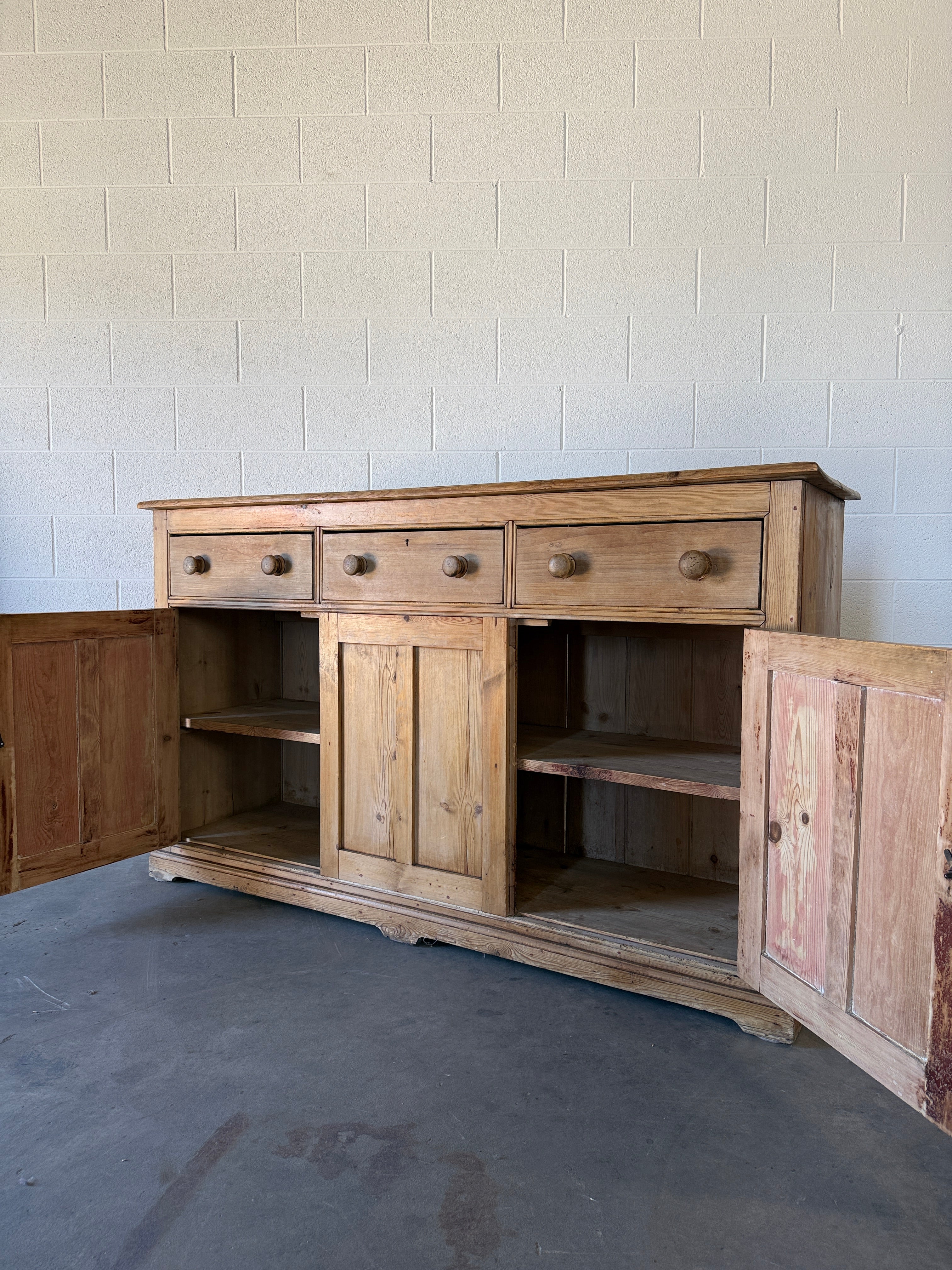Antique pine sideboard