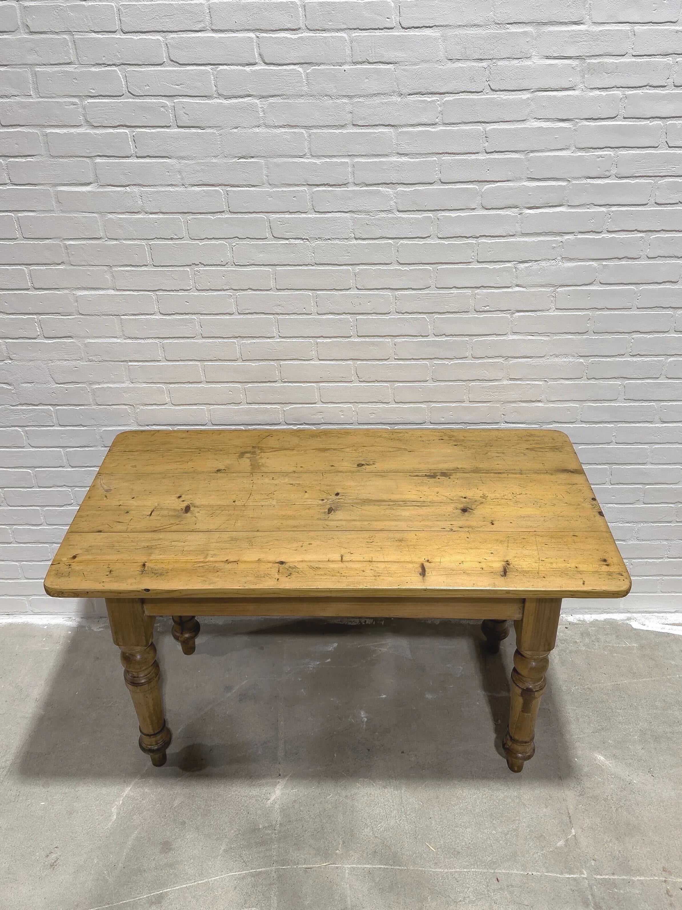 Small victorian pine table
