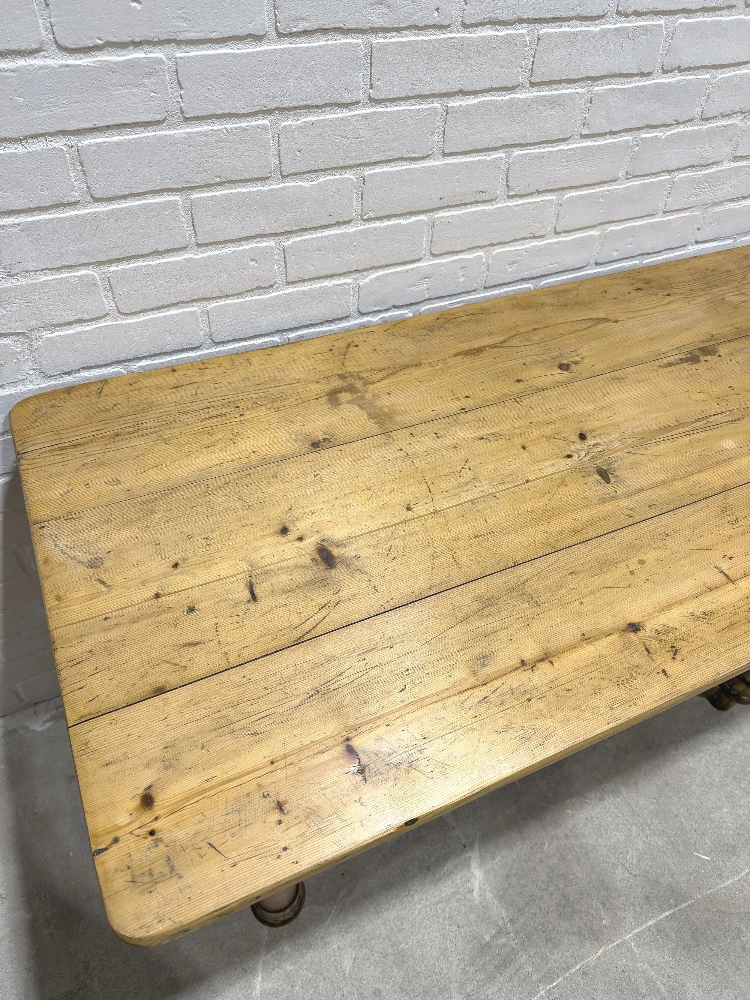 Small victorian pine table