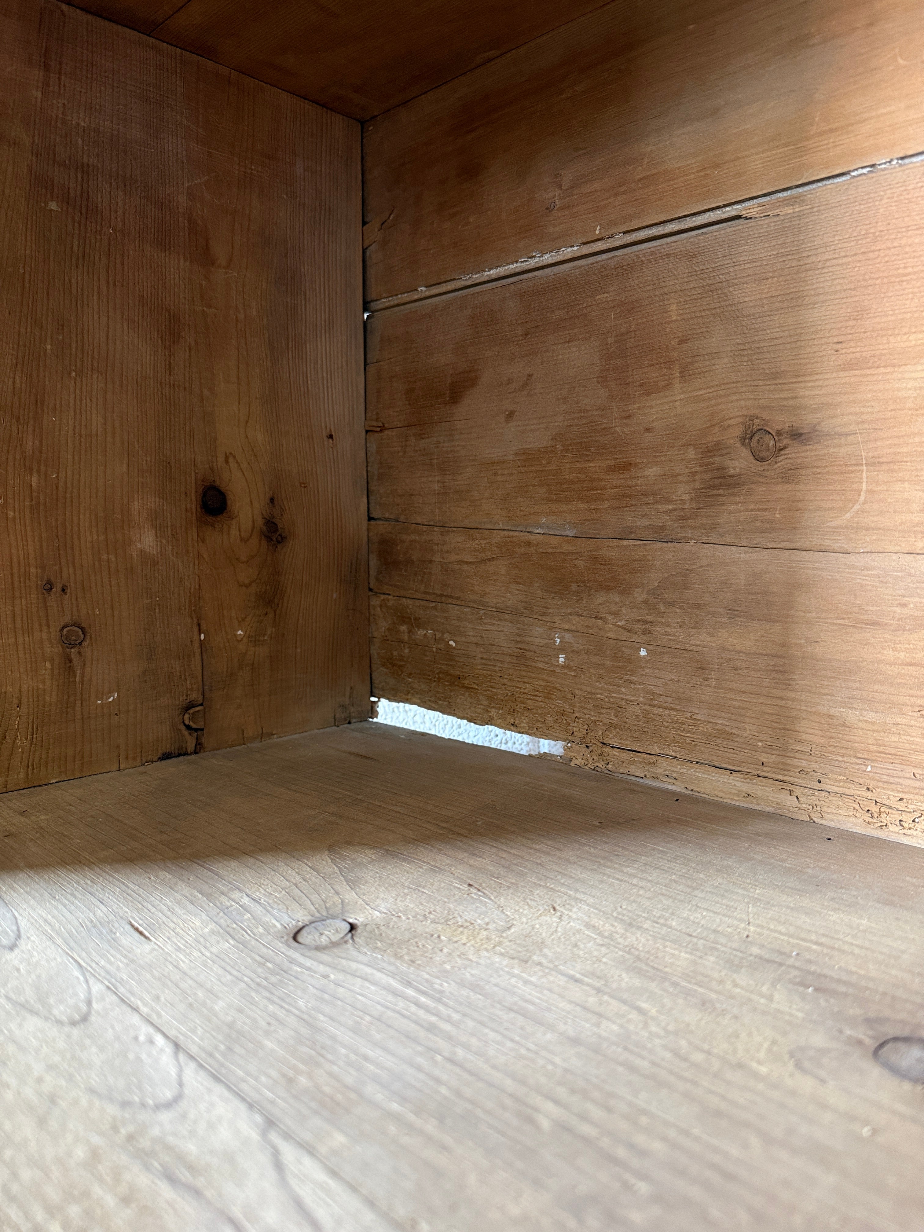 Victorian pine linen press