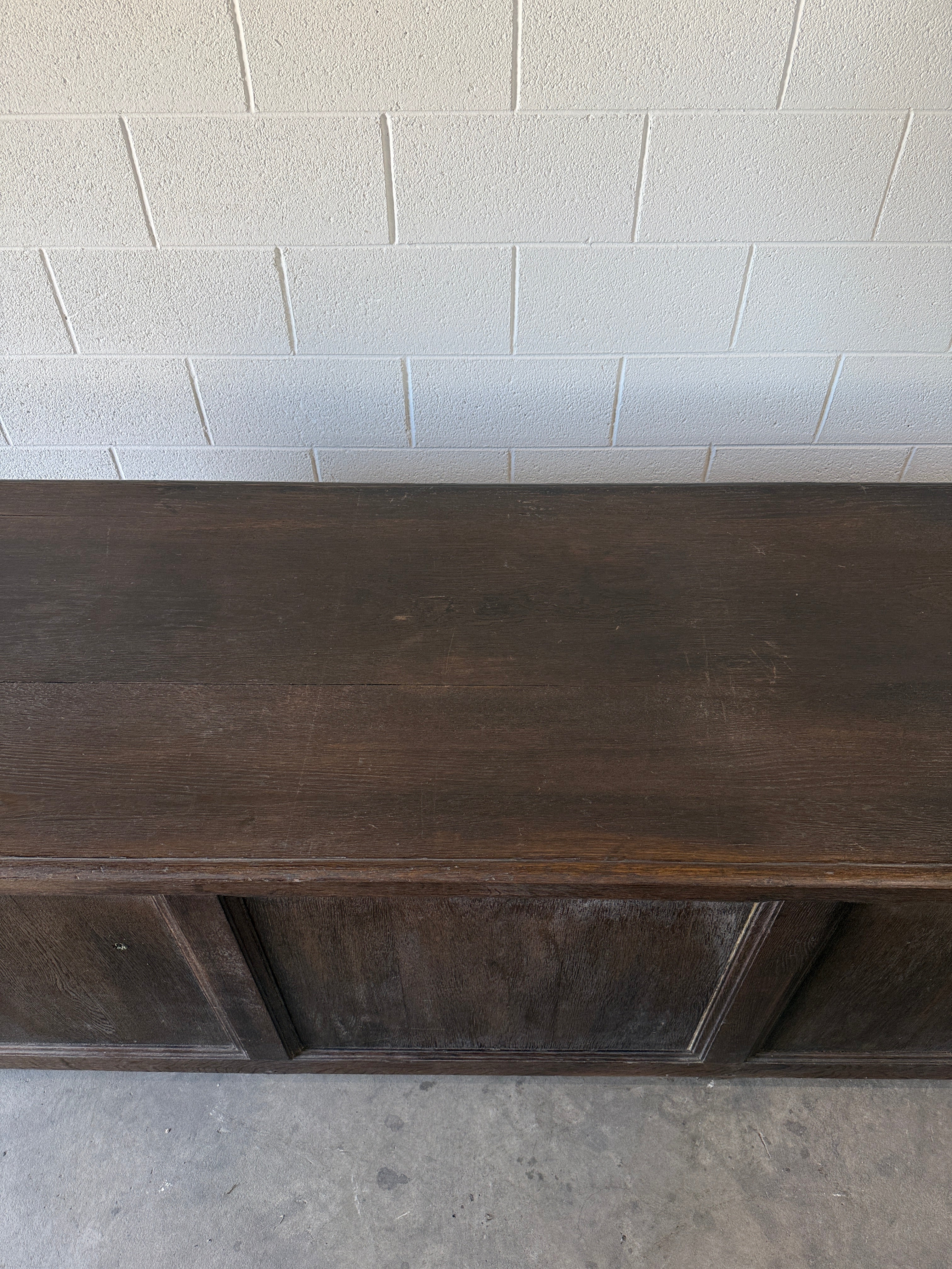 Antique oak sideboard or console