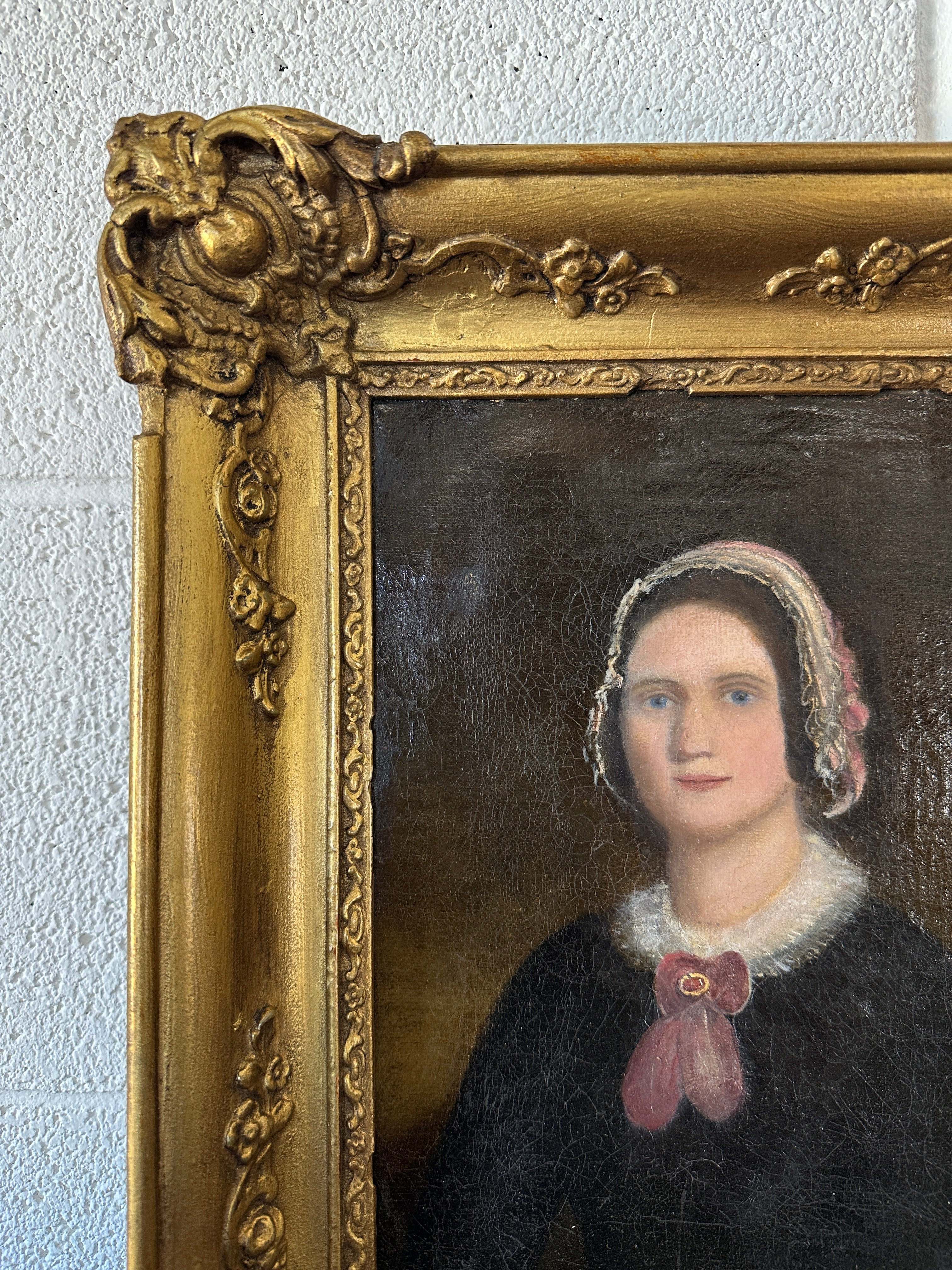 Antique Oil Painting of a Lady