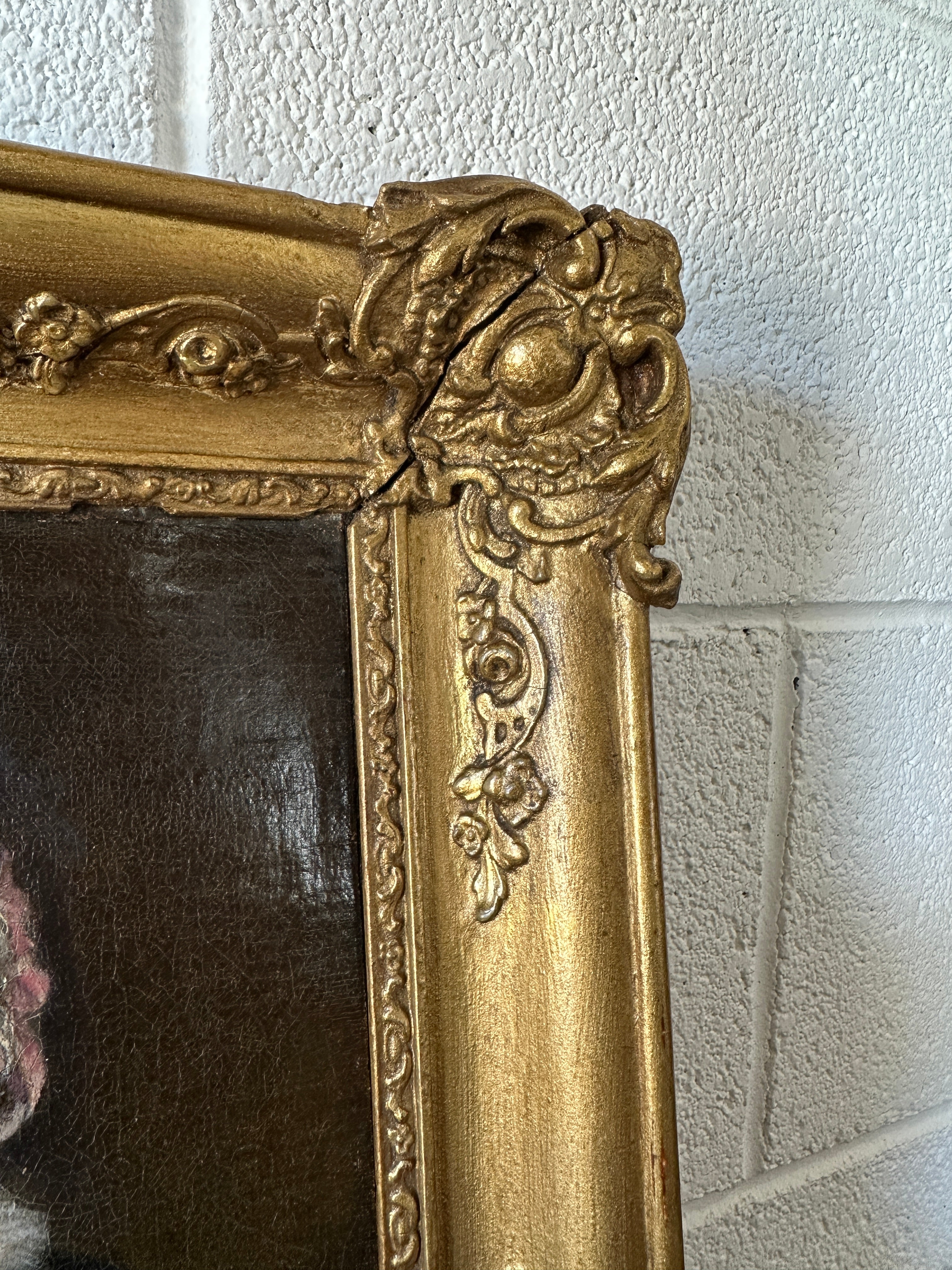 Antique Oil Painting of a Lady