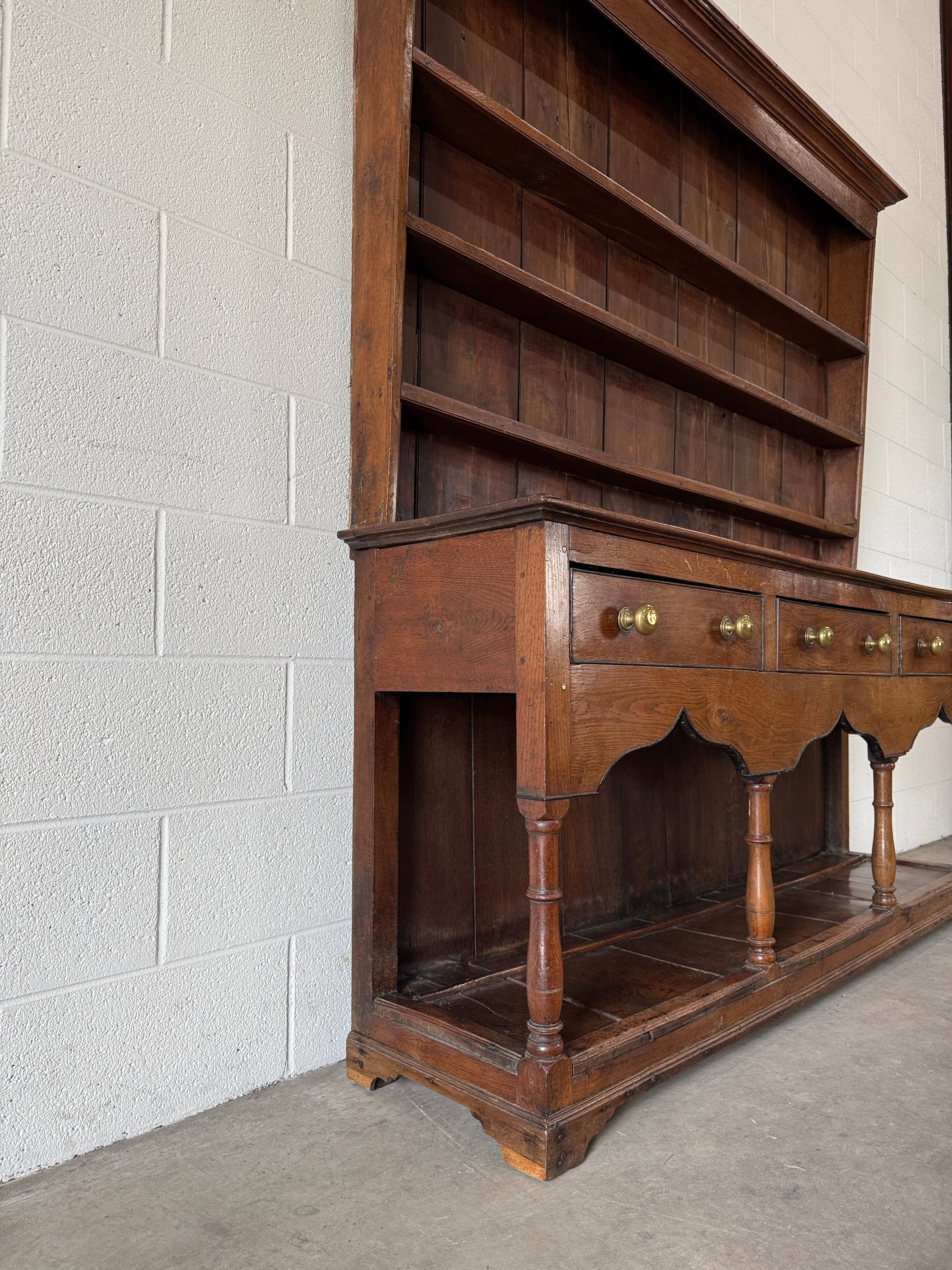 Welsh oak antique kitchem dresser or hutch
