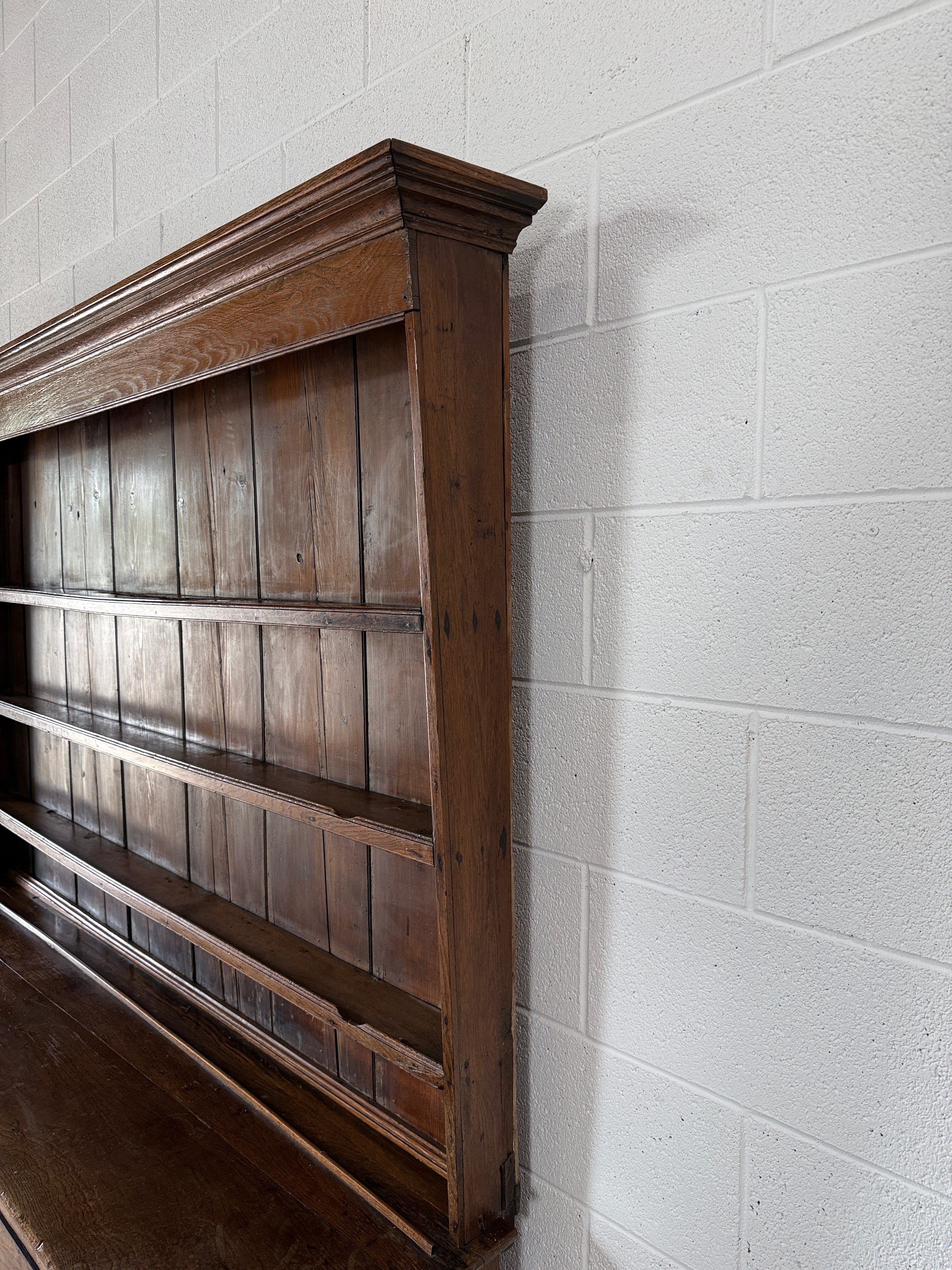 Welsh oak antique kitchem dresser or hutch