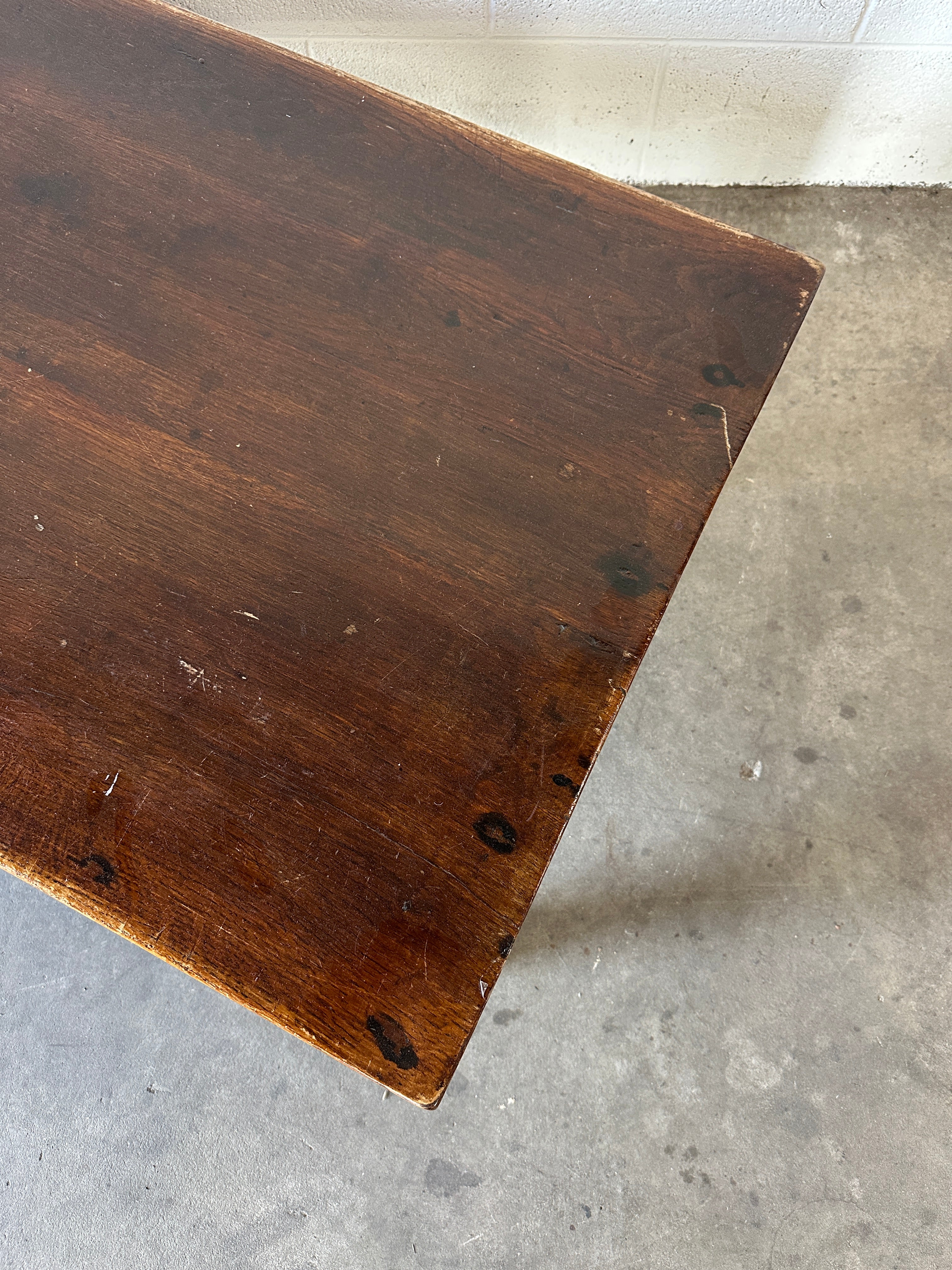 Antique French oak coffee table