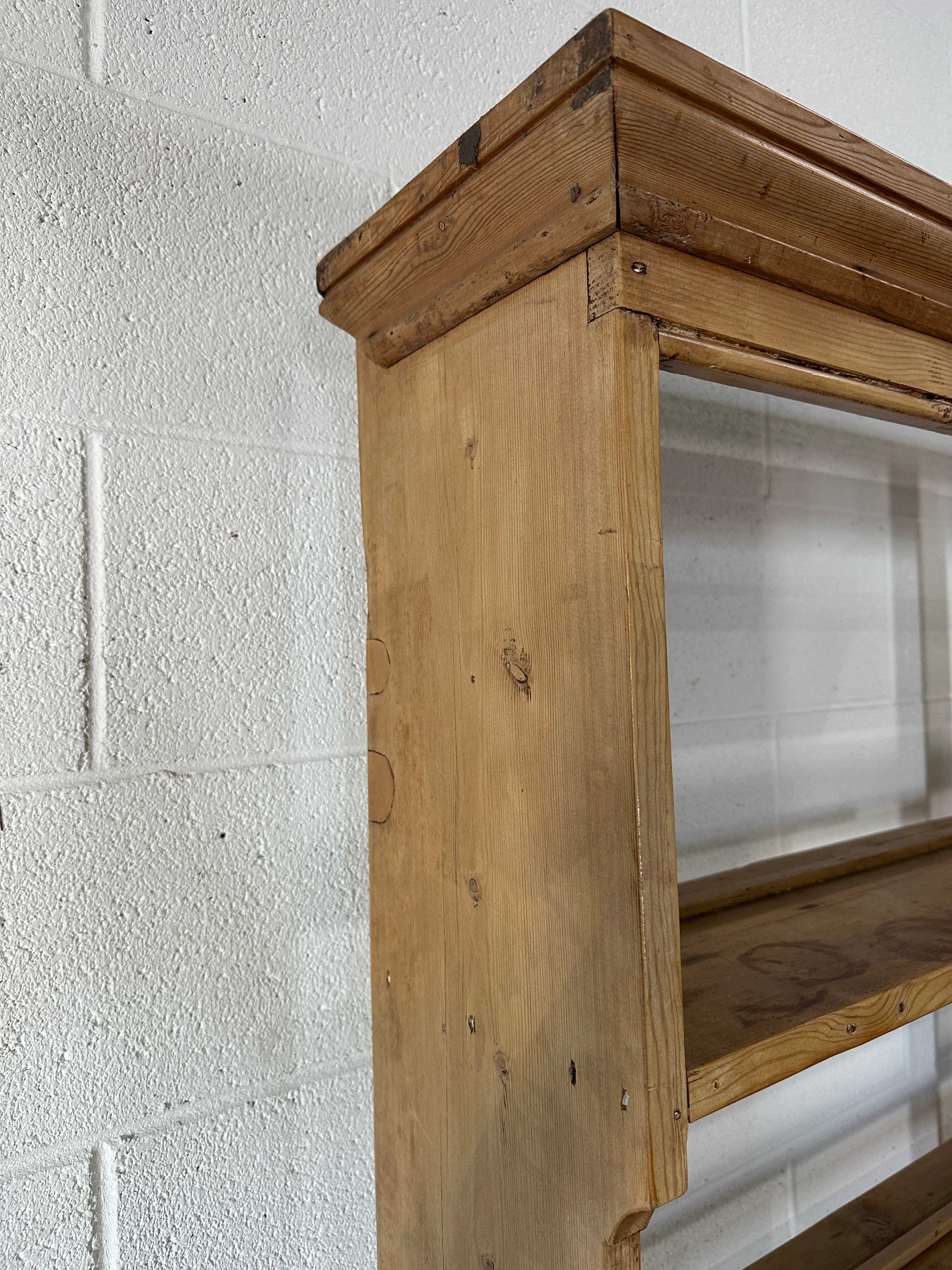 Light Pine Antique Hutch from England