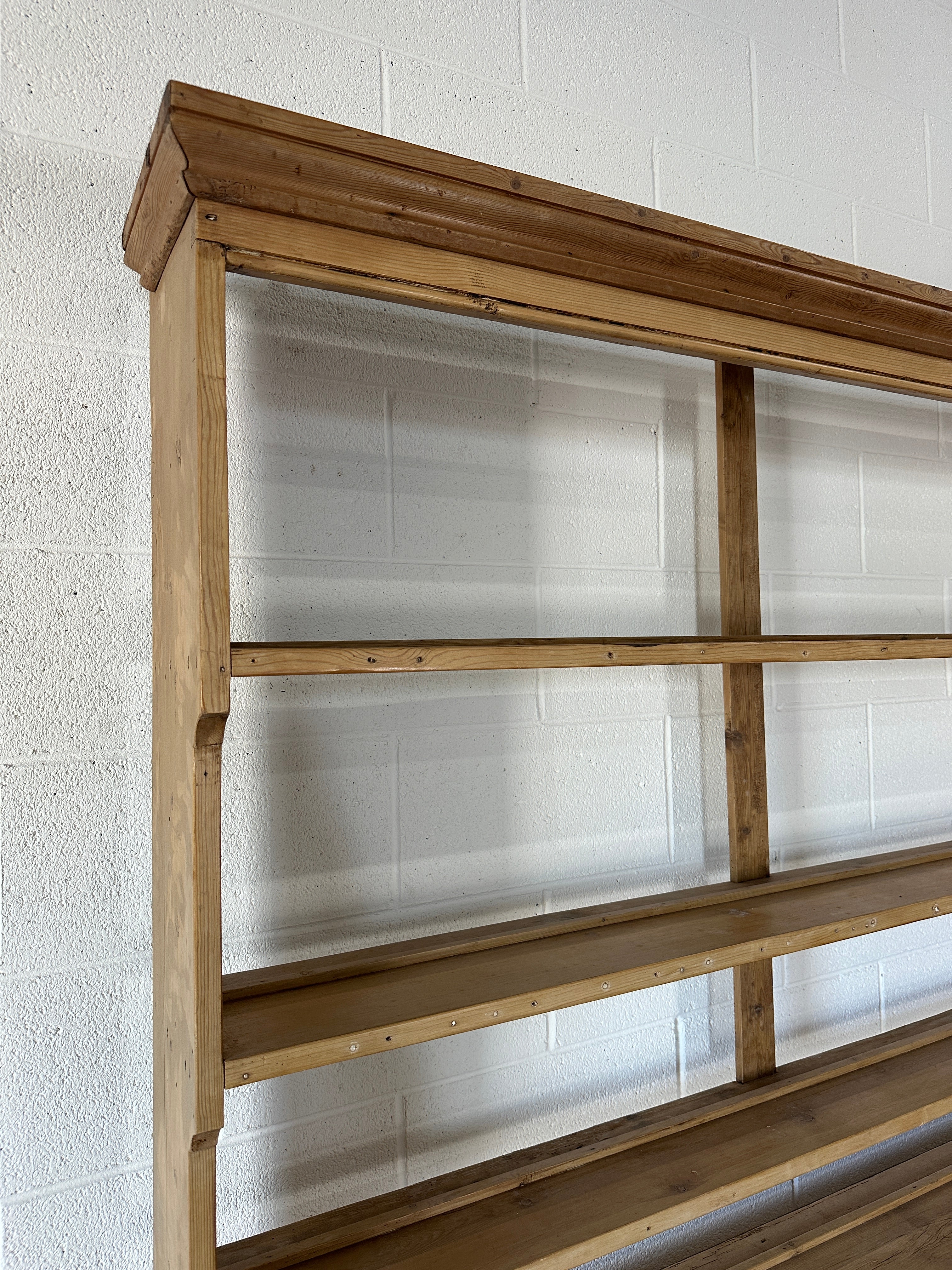 Light Pine Antique Hutch from England