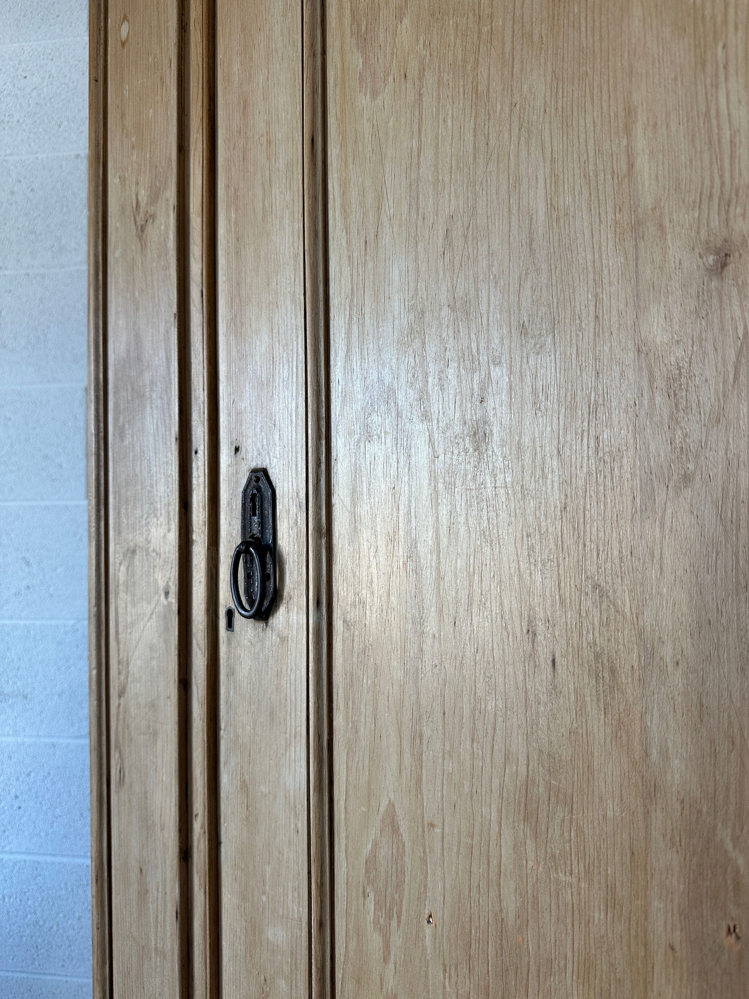 Victorian pine single wardrobe