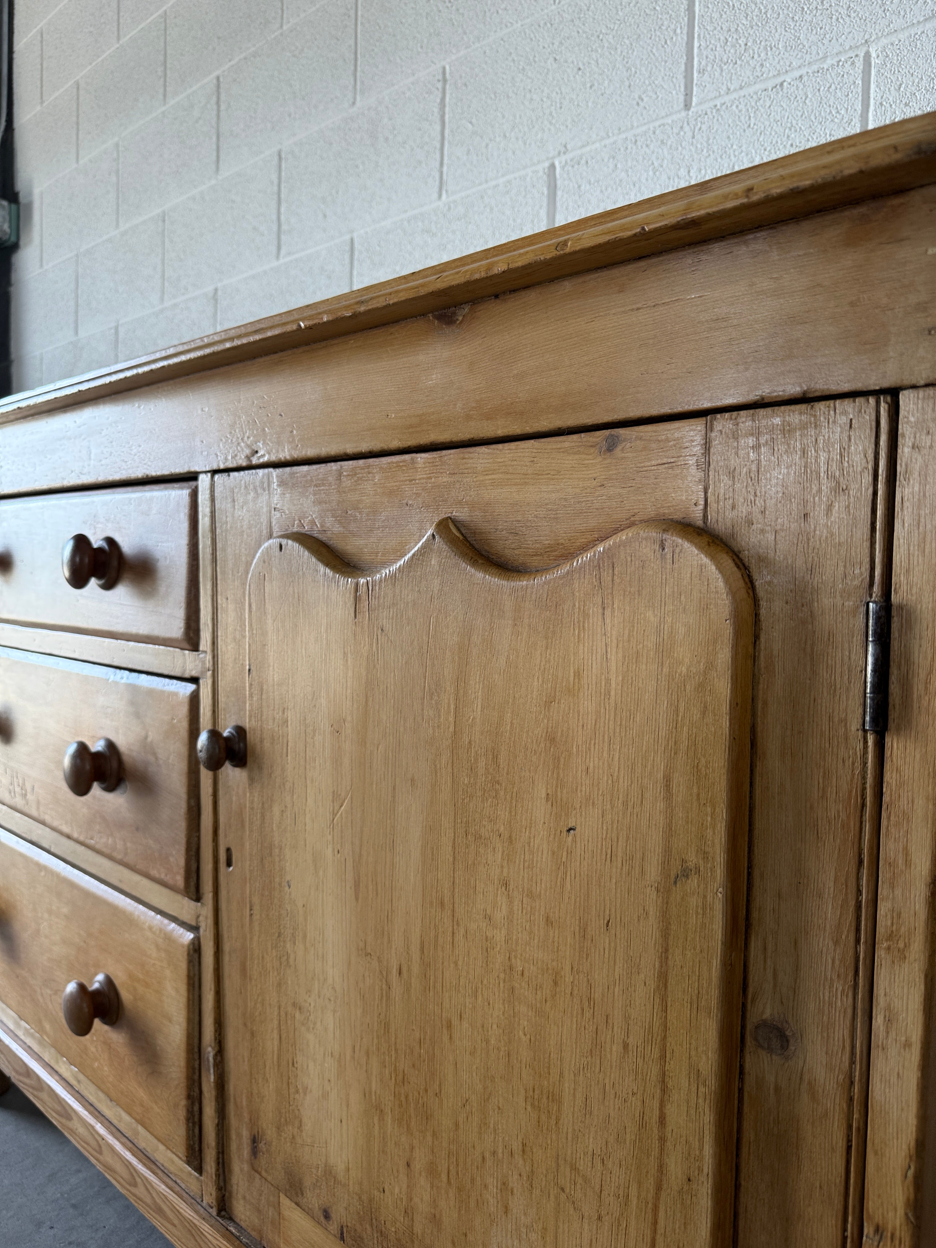 Small victorian pine sideboard with beautiful coloring