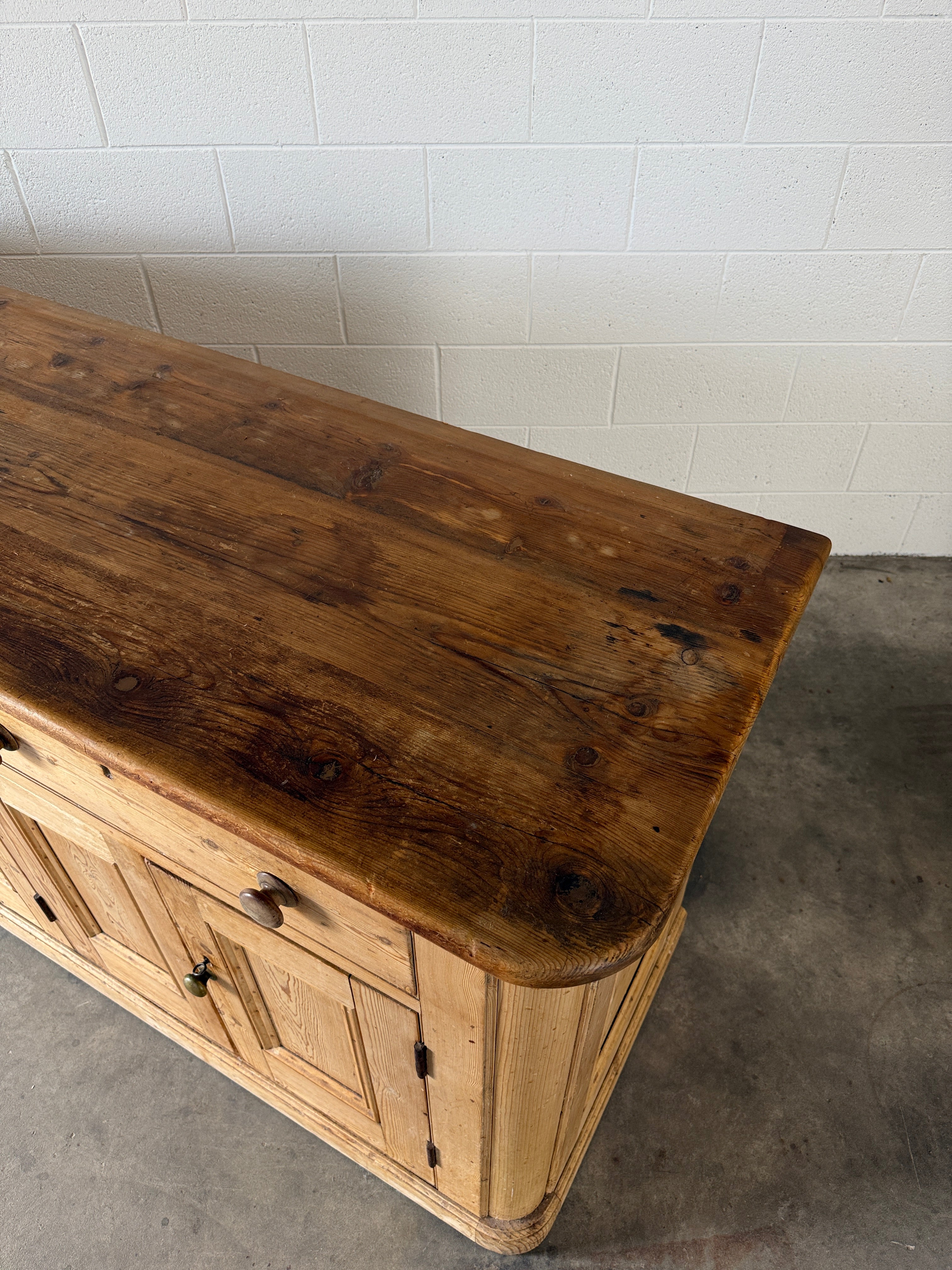 Mellow Antique Pine Sideboard