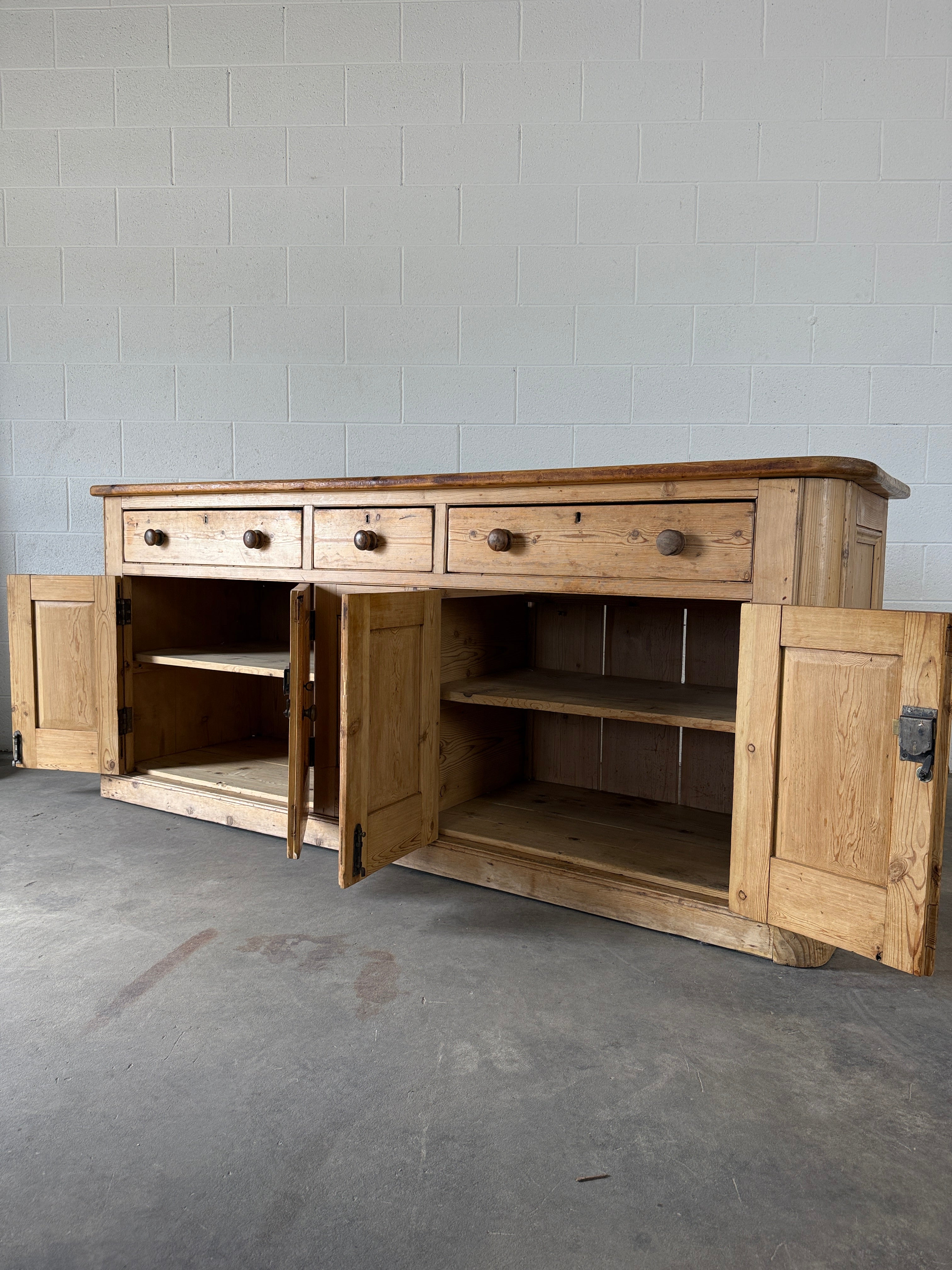 Mellow Antique Pine Sideboard