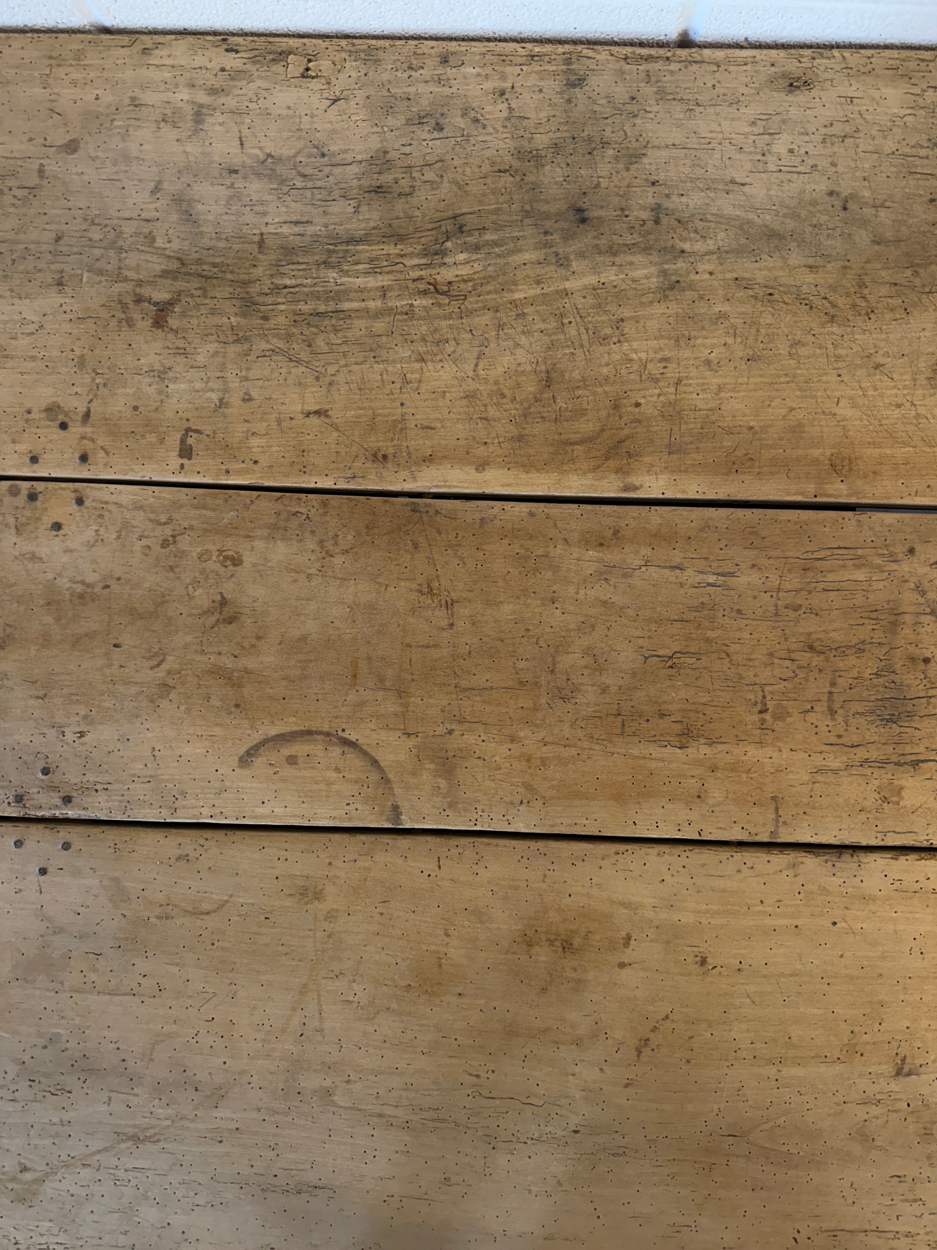 Antique English Oak and Sycamore Prep Table